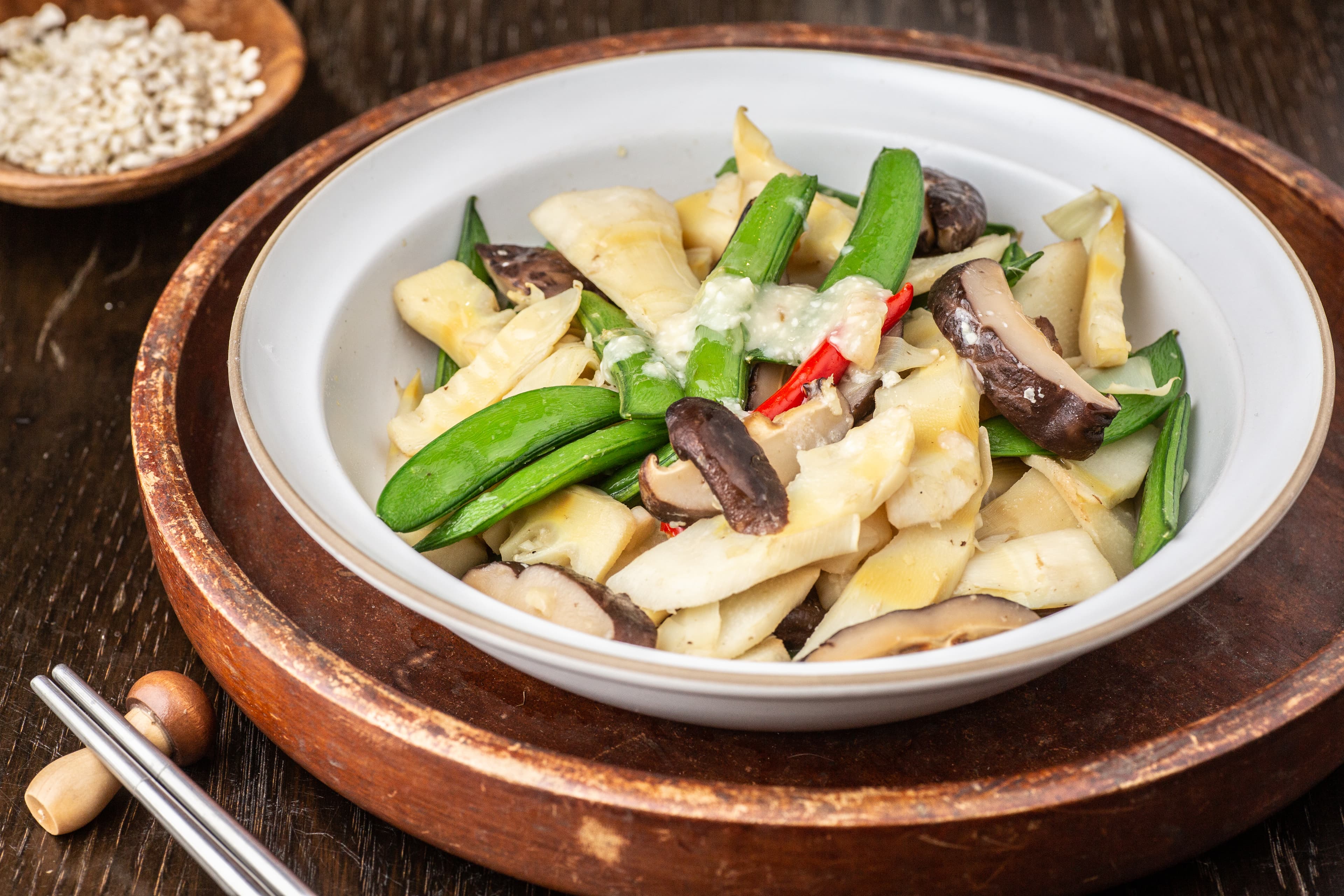 用鹽麴取代鹽能為料理帶來更圓潤的口感。