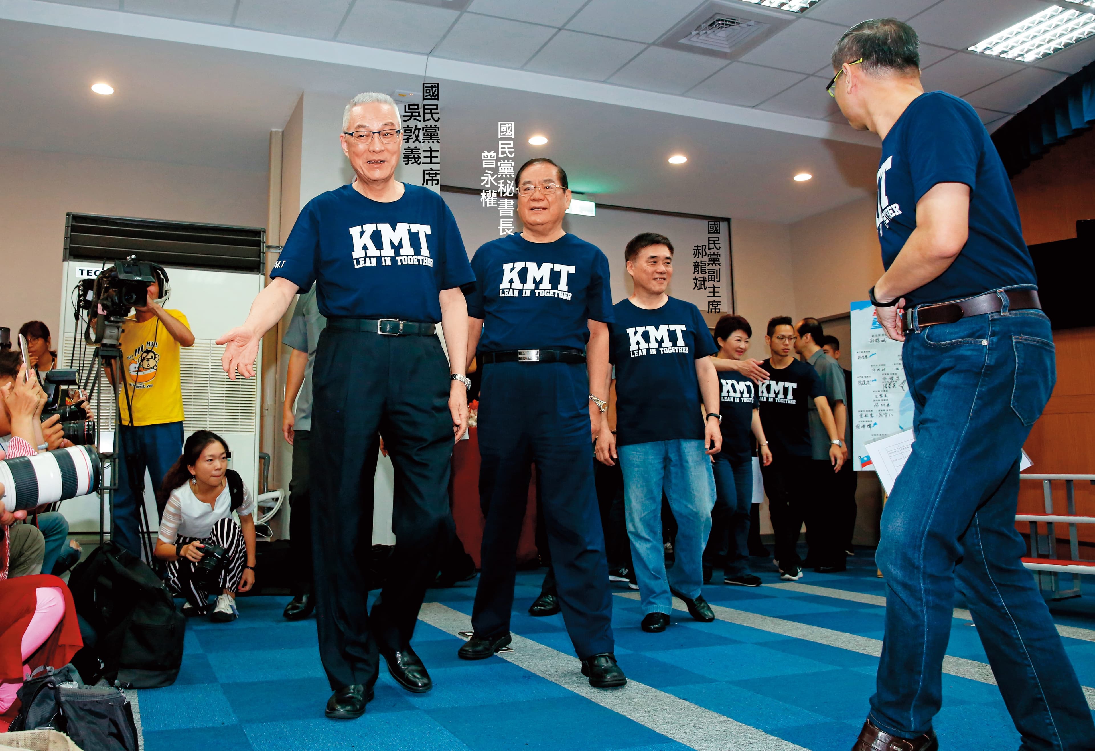 張善政全台輔選，與志在2020大位的國民黨黨主席吳敦義互別苗頭。