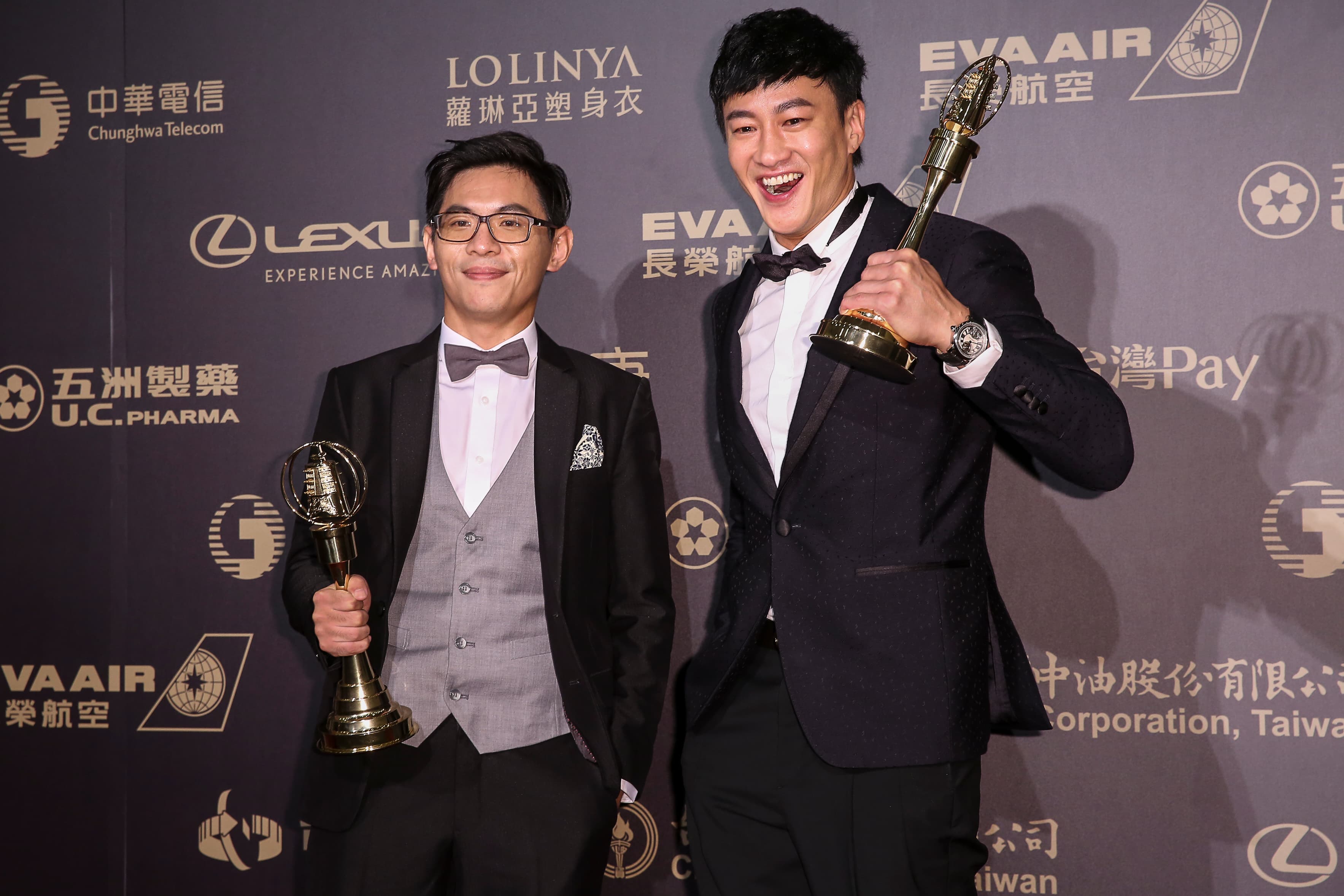 《翻牆的記憶》讓何潤東（右）、姜瑞智贏得戲劇節目導演獎。
