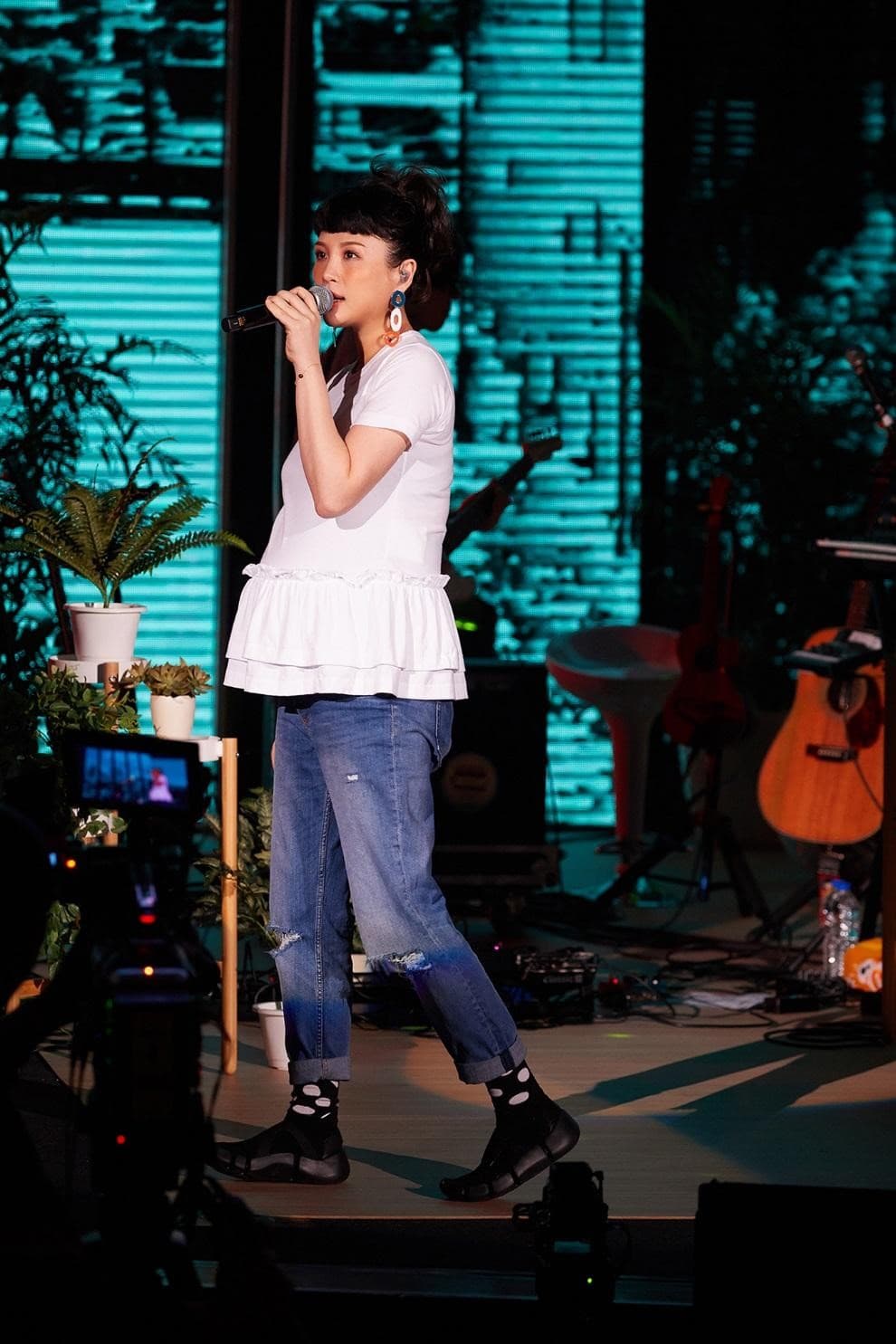 魏如萱8月在懷孕期間舉辦了「Milk and Honey」孕期限定演唱會,由馮建彰擔任製作人。(好多音樂提供)