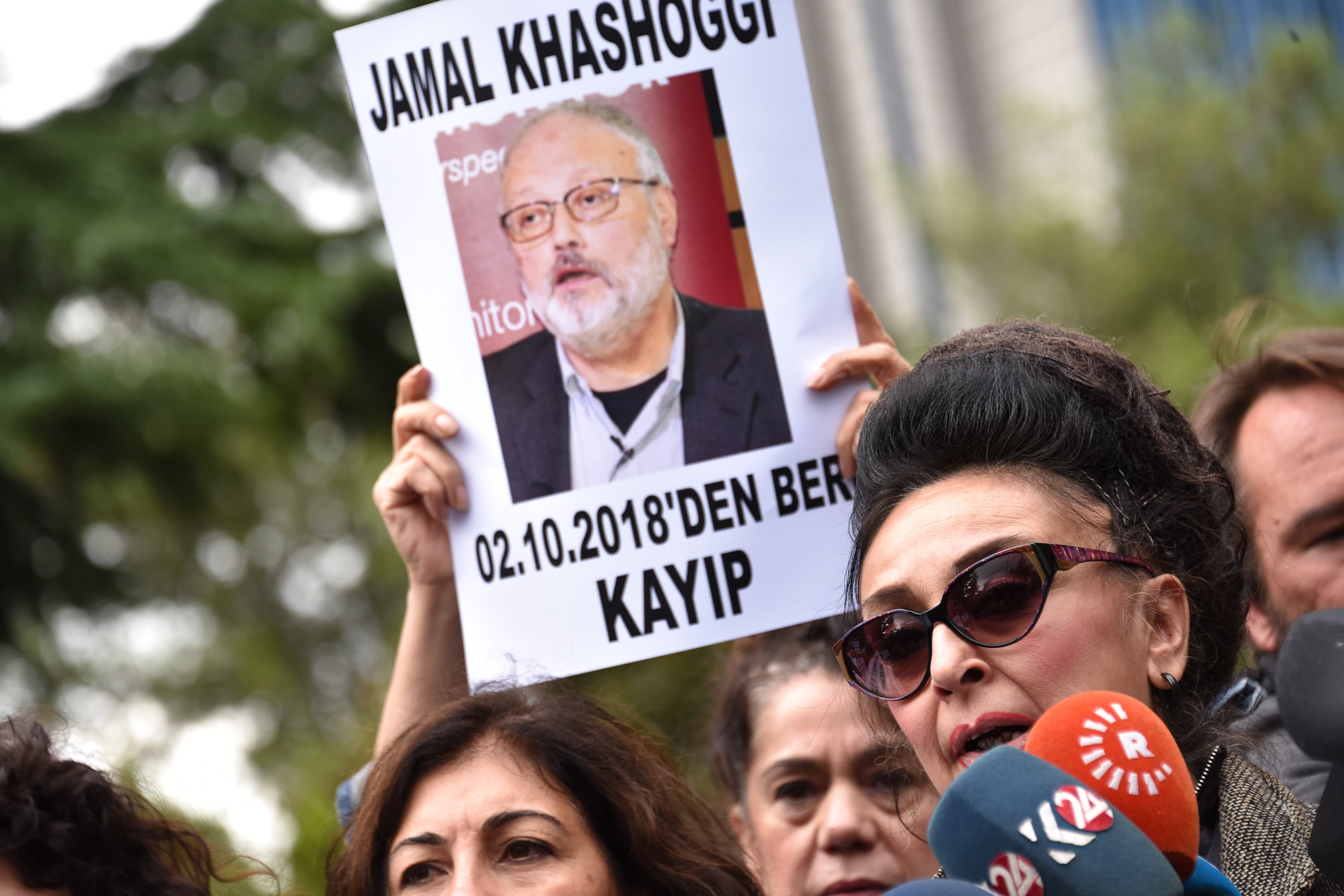 沙烏地阿拉伯記者哈紹吉(Jamal Khashoggi)月初到沙國駐伊斯坦堡領事館後就離奇失蹤,外傳他在領事館內遇害。(東方IC)