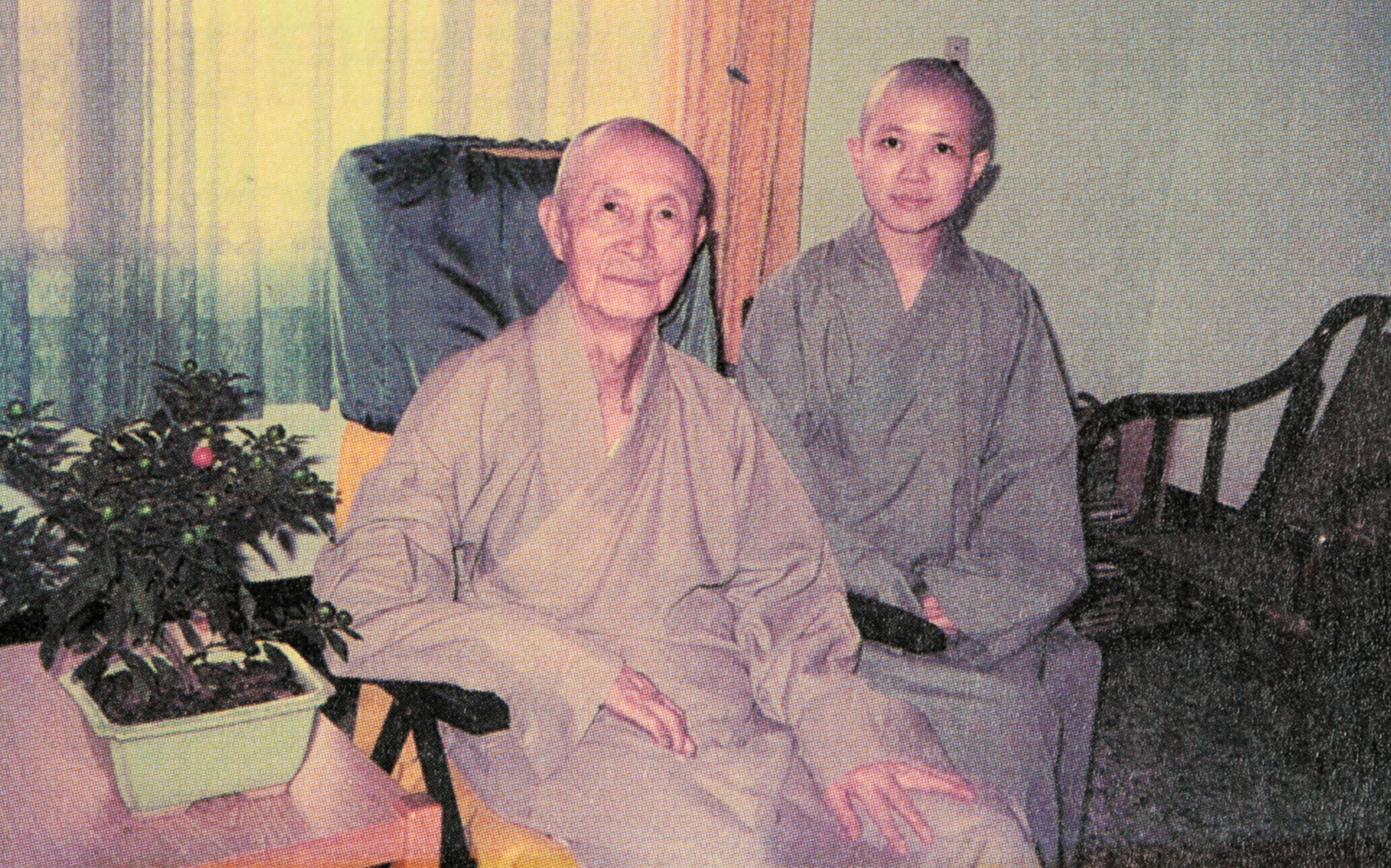 釋昭慧是印順導師(左)的學生,曾受知遇之恩。(釋昭慧提供)