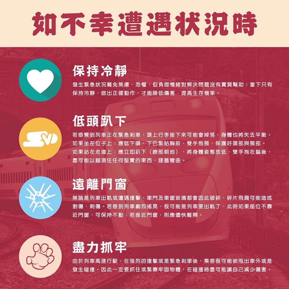 「TCPB局長室」叮嚀大家要有備無患,遇上關鍵時刻,才能救自己一命。(翻攝自TCPB局長室臉書)