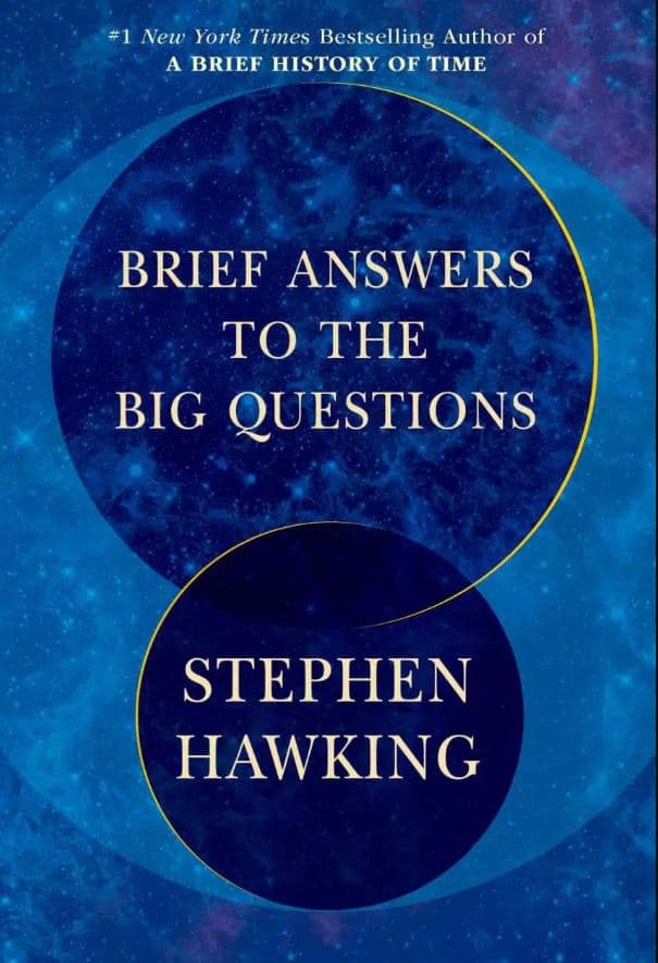 霍金的最後一部作品Brief Answers to the Big Questions近日上架（來源：亞馬遜）