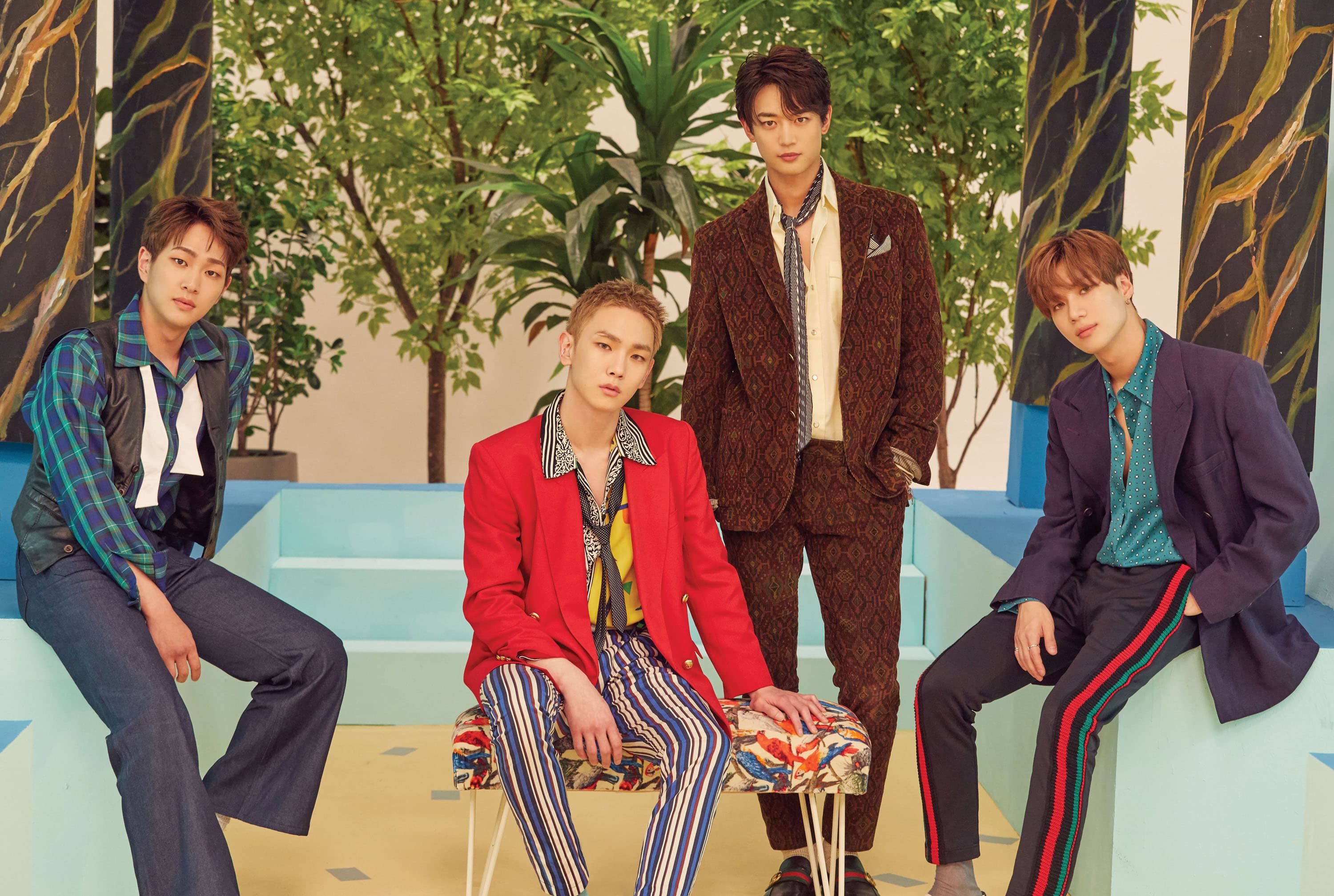 SHINee經歷團員離世,新專輯帶來溫暖跟關懷、卻也有不捨的情感。(avex taiwan提供)