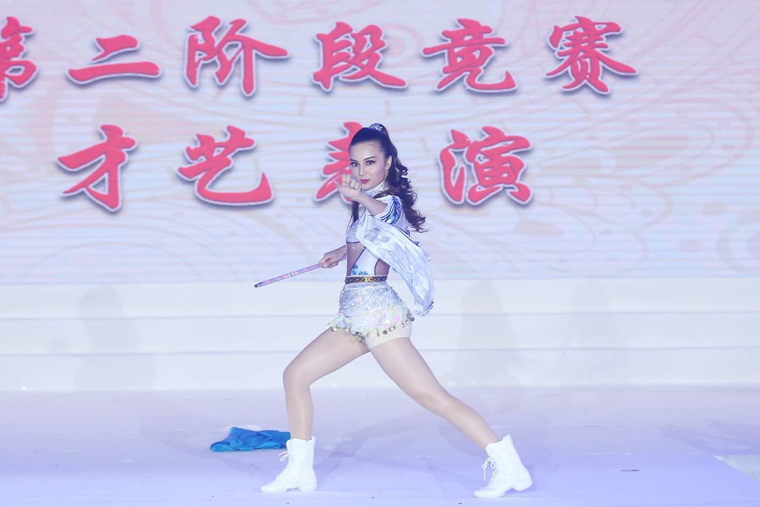 李棠霓結合中國武術與舞蹈的才藝表演讓她拿下亞軍。(全球城市小姐選拔協會提供)