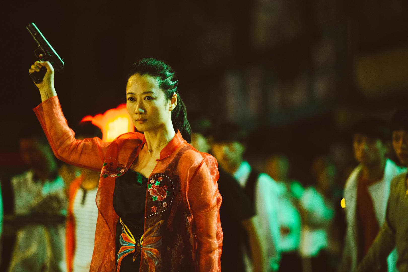  趙濤在《江湖兒女》從年輕演到中年，人物有完整的起承轉合，堪稱是一頁女性成長史。（金馬執委會提供）