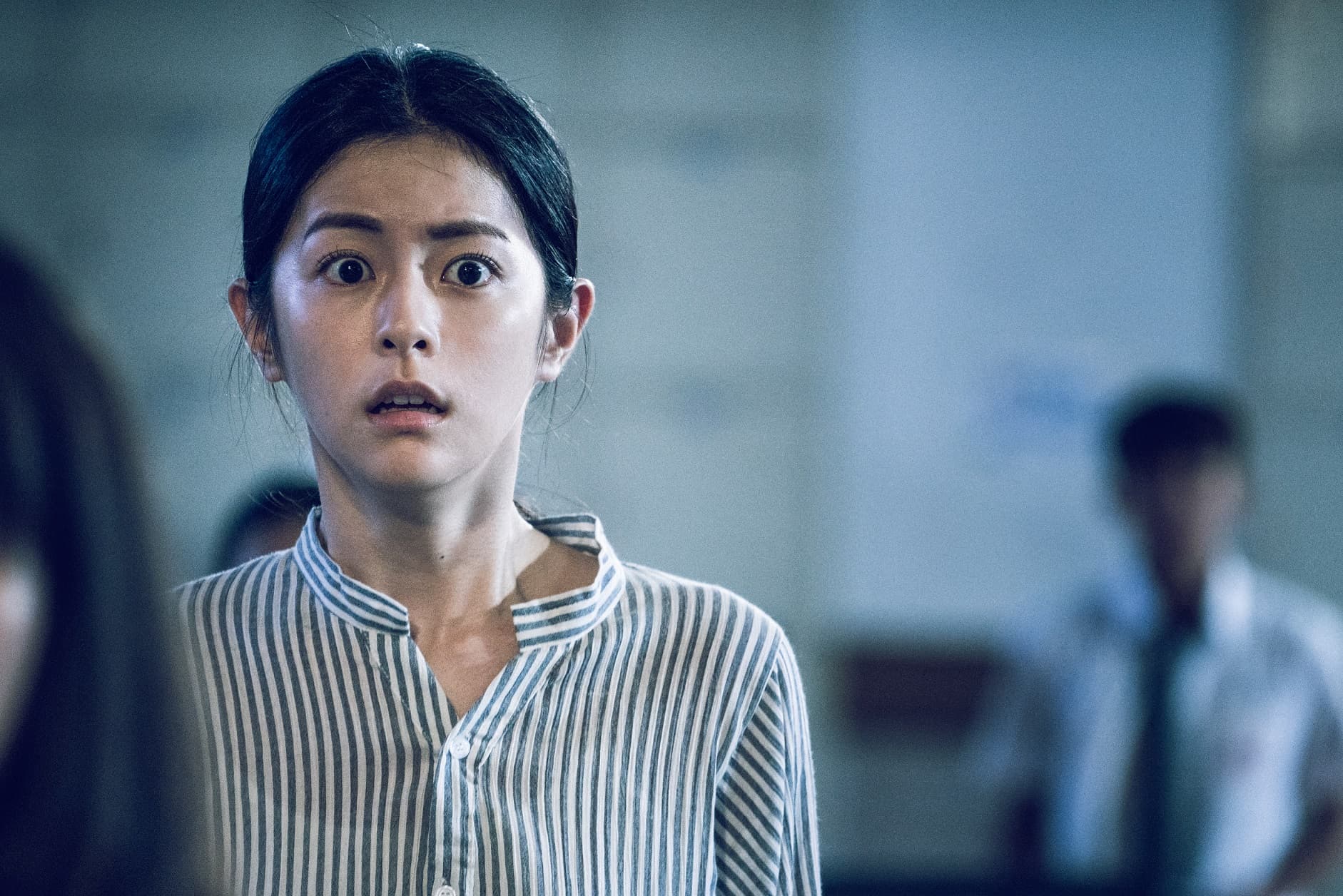女主角任容萱多半深耕於戲劇演出，她坦承一接到電影邀約時，內心很害怕。（星泰提供）