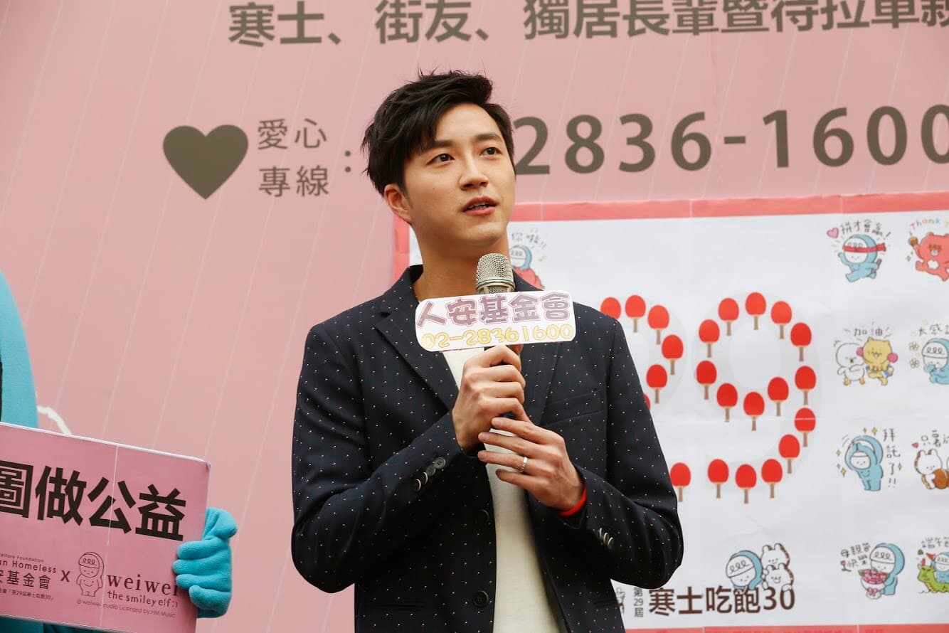 江宏傑呼籲大眾一同關懷弱勢，幫助寒士朋友。