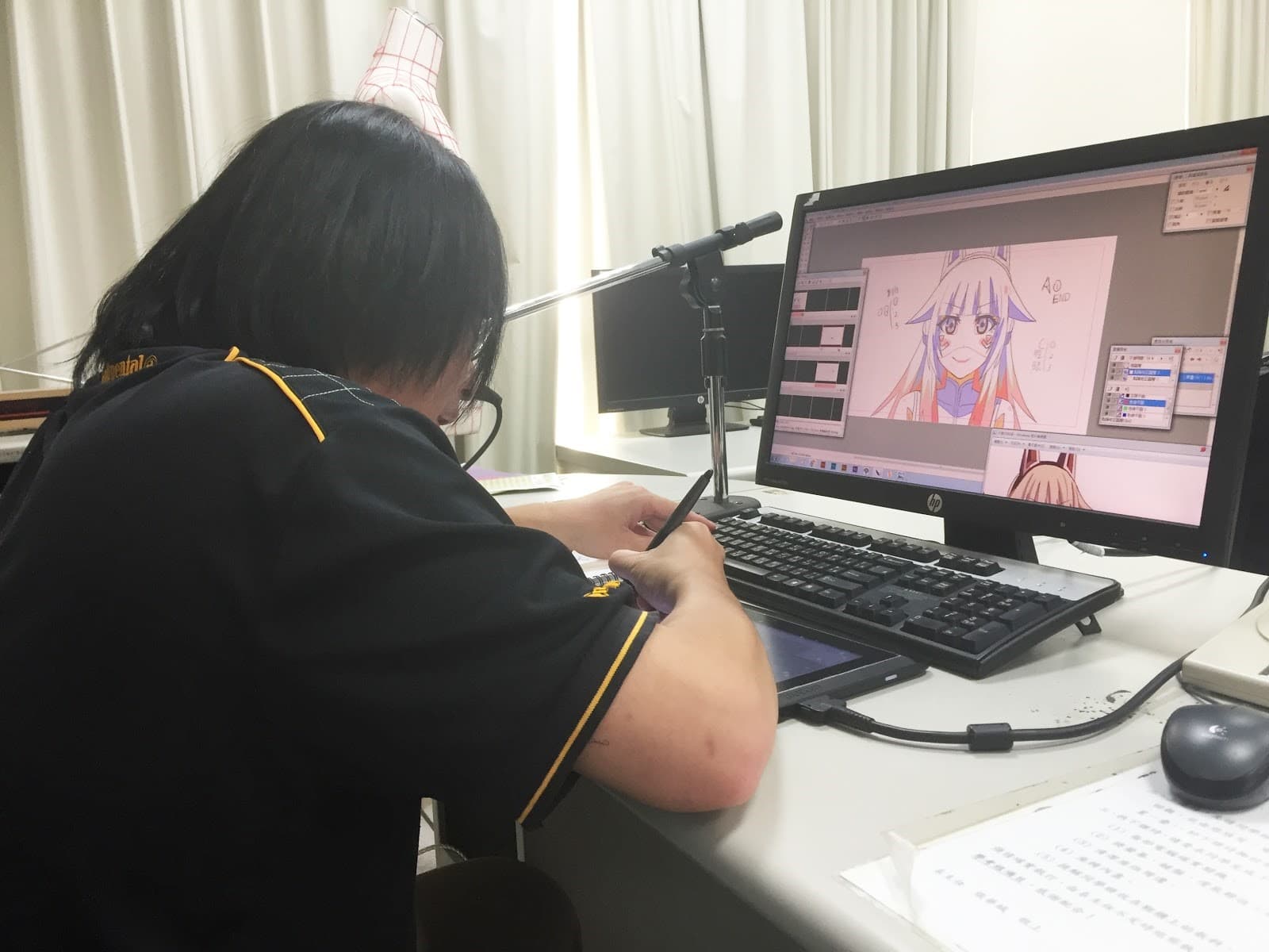 台灣動畫製作人才短缺,讓黃瀛洲在拍攝《重甲機神Baryon》期間遇到的困難之一。(乾坤一擊公司提供)