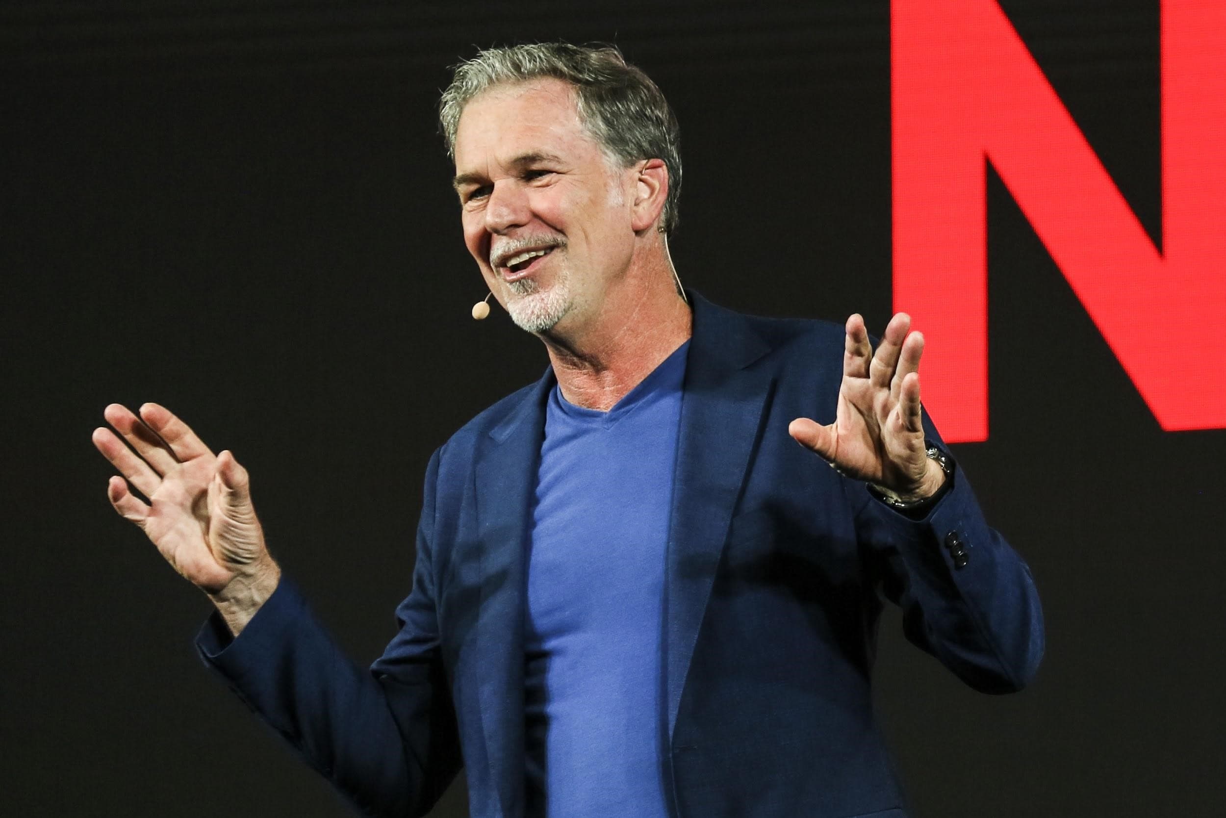Netflix創辦人兼執行長里德海斯汀認為,好故事能為全球觀眾搭起情感的橋梁。(Netflix提供)