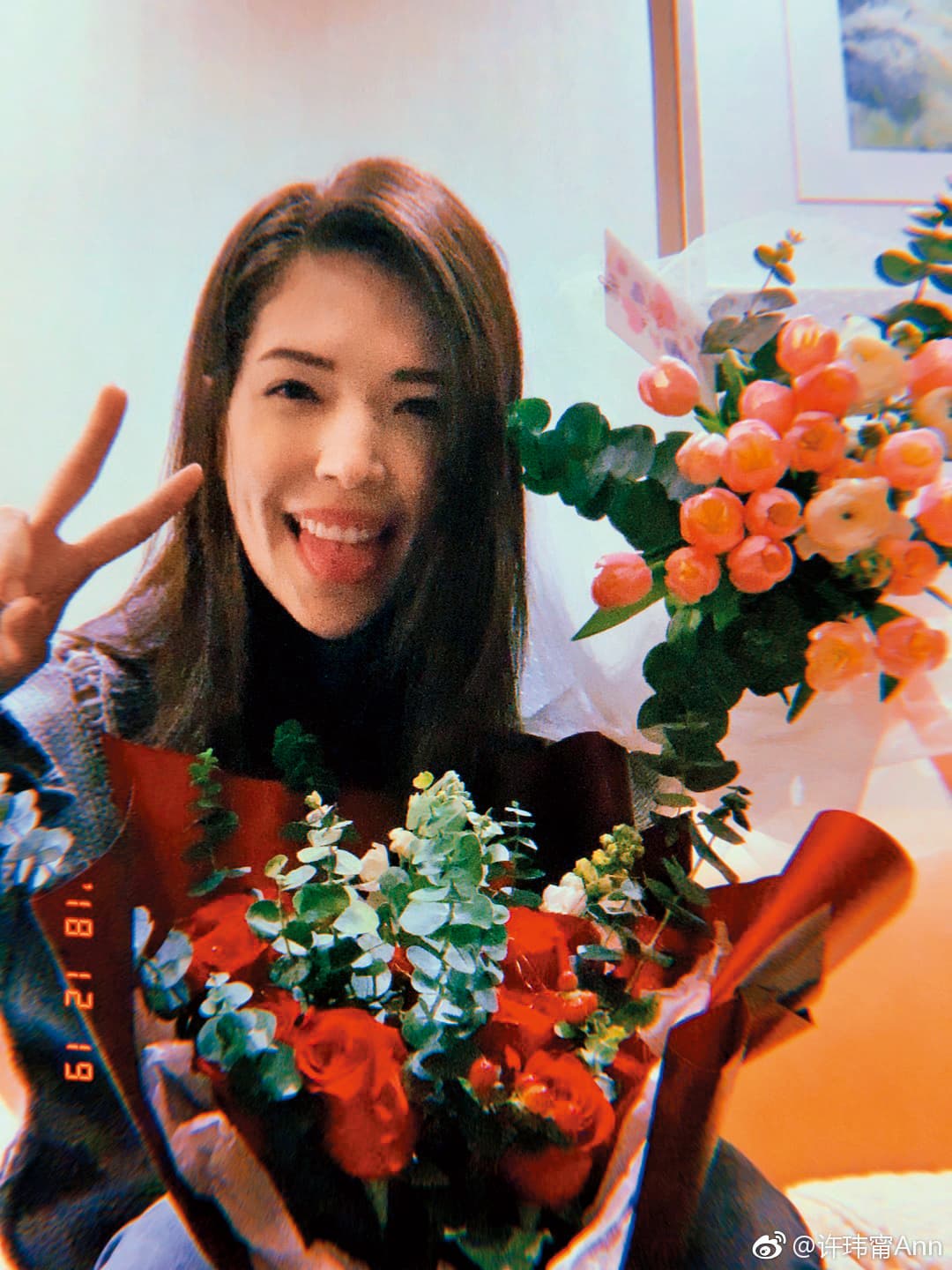 許瑋甯不久前在IG上傳殺青照,並說接下來要去摩洛哥,如今對照婚訊原來是計畫好跟劉又年的蜜月旅行。(翻攝自許瑋甯微博)