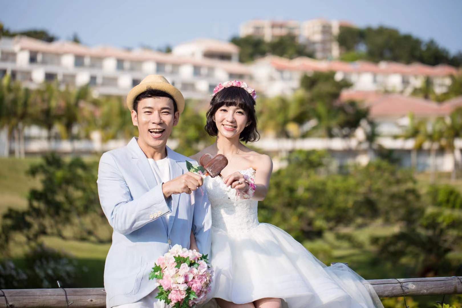 香蕉哥哥與草莓姐姐2人都想在婚禮上為對方製造驚喜。（香蕉哥哥提供）