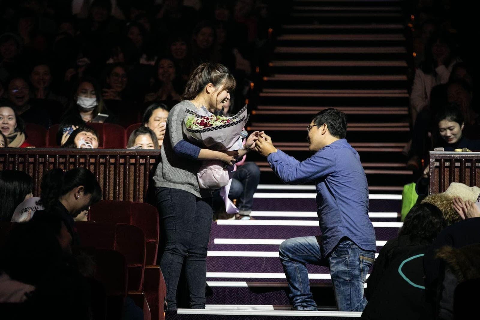 見面會上見證男粉絲下跪求婚成功,讓蘇志燮直呼很感動。(iMe提供)