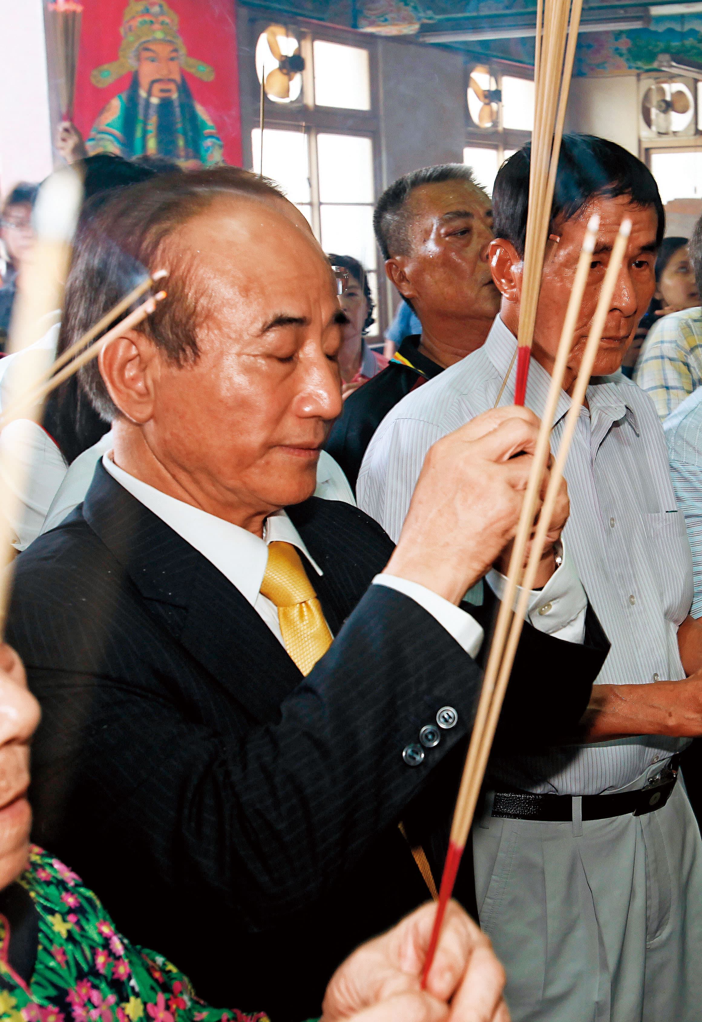 去年曾提宗教法惹爭議的王金平，是虔誠佛教徒。（東方IC）