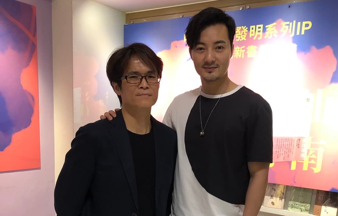 前年古斌演出導演潘志遠監製的電影《驚夢49天》演出,他也特地力挺潘志遠的新書發表會。(原創娛樂提供)