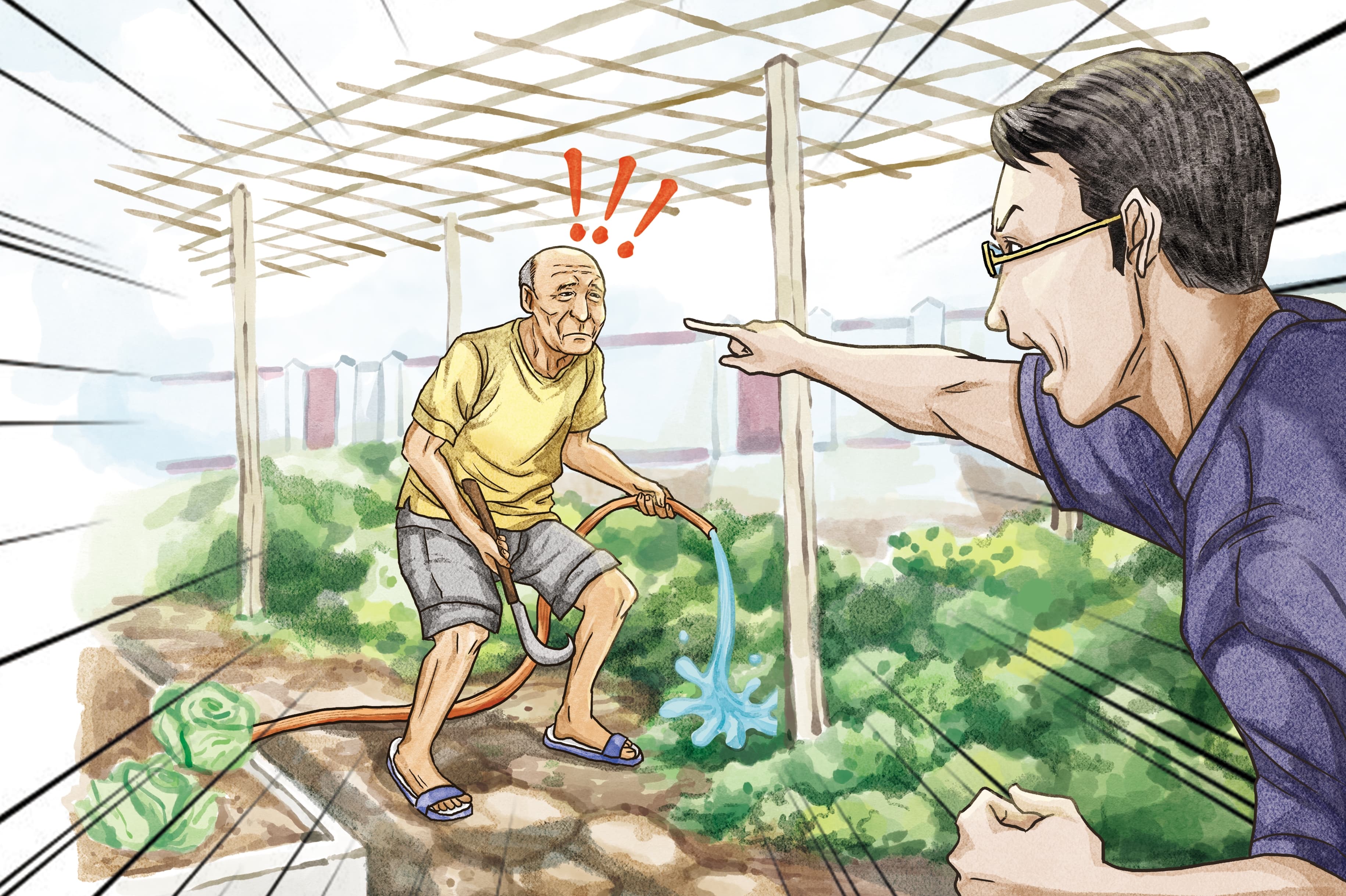 台東地院法官吳俐臻父親在宿舍空地種菜,遭法官郭玉林指控違法使用公家的水灌溉,還拿鎌刀讓他覺得人身受威脅。