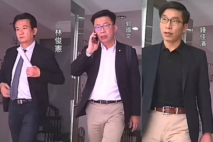 新系立委林俊憲、郭國文、鍾佳濱也都出現在南市府北辦。