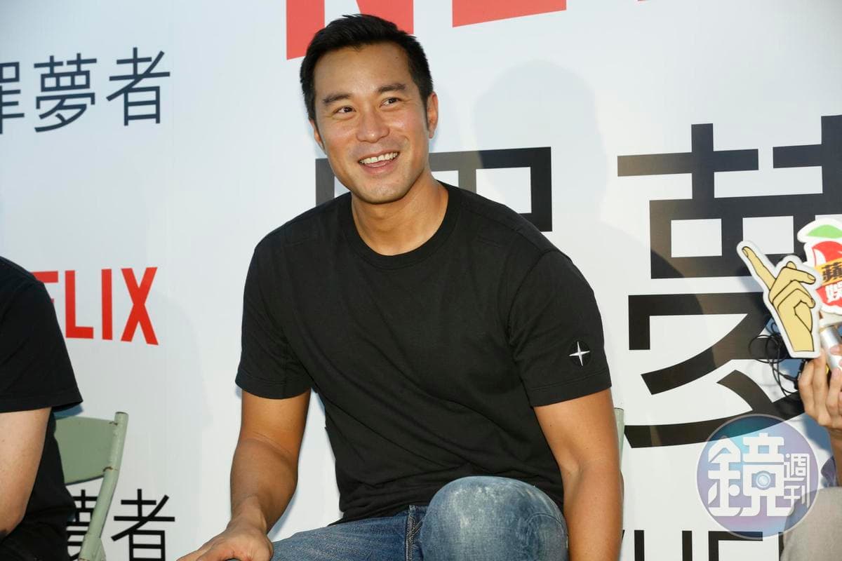 去年張孝全接拍Netflix劇集《罪夢者》,年底都留在台灣拍片,也剛好可以方便照顧待產的老婆。