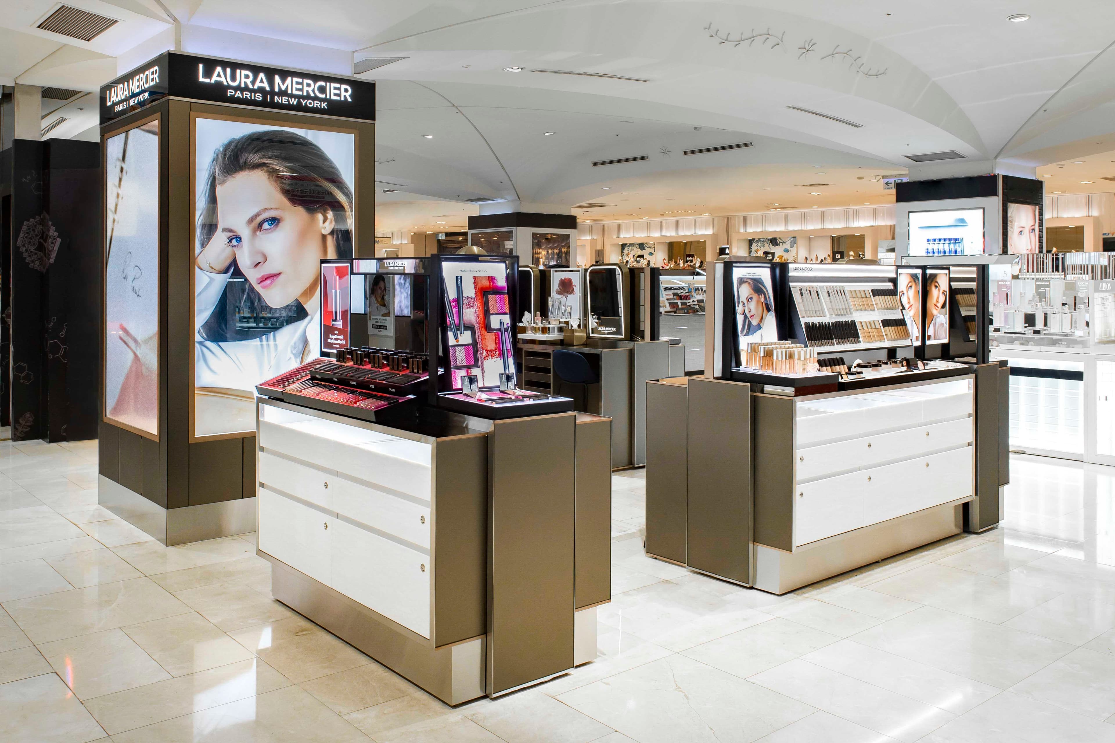 LAURA  MERCIER 6日在SOGO忠孝館盛大開幕。（LAURA  MERCIER提供）