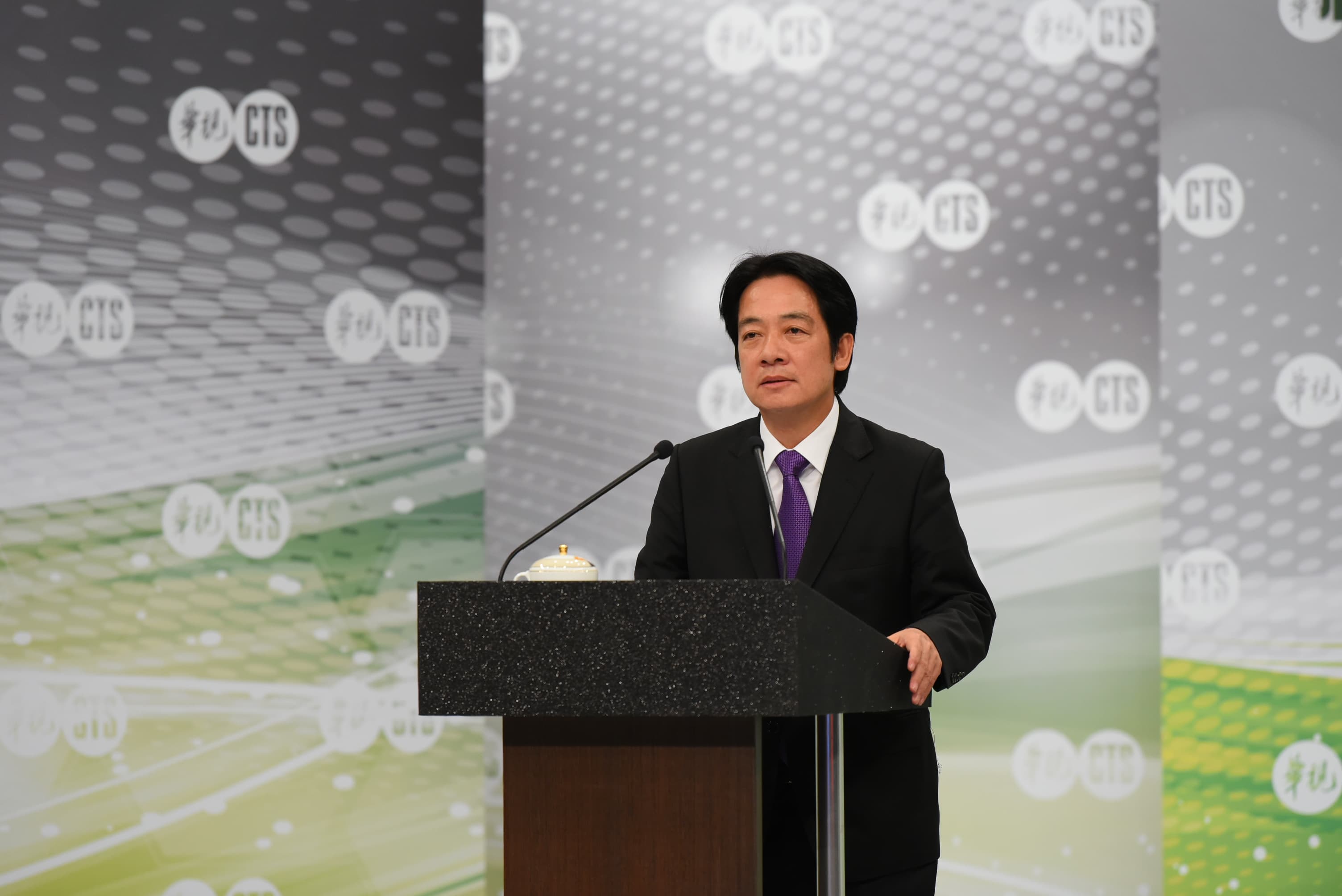 賴清德拋出守護台灣、團結台灣、憲政改革以及壯大台灣等4大目標。（民進黨提供）