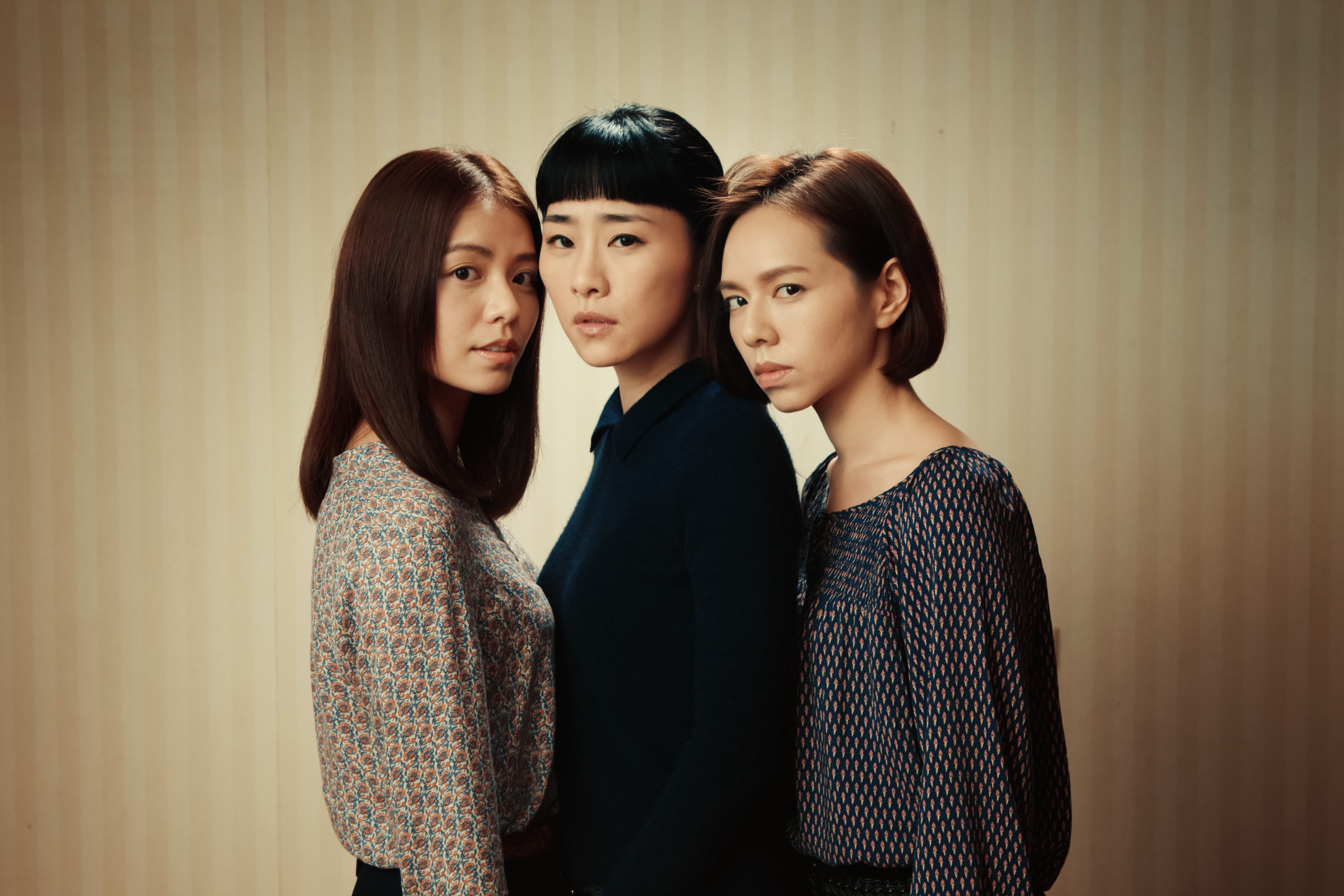 宋云樺（左起）、吳可熙、夏于喬為了拍戲，都進入與世隔絕的狀態。（岸上影像提供）
