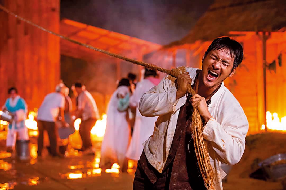 電影《大地回春》是呂銳大銀幕處女作,卻意外燒傷,休養半年。(翻攝自呂銳IG)