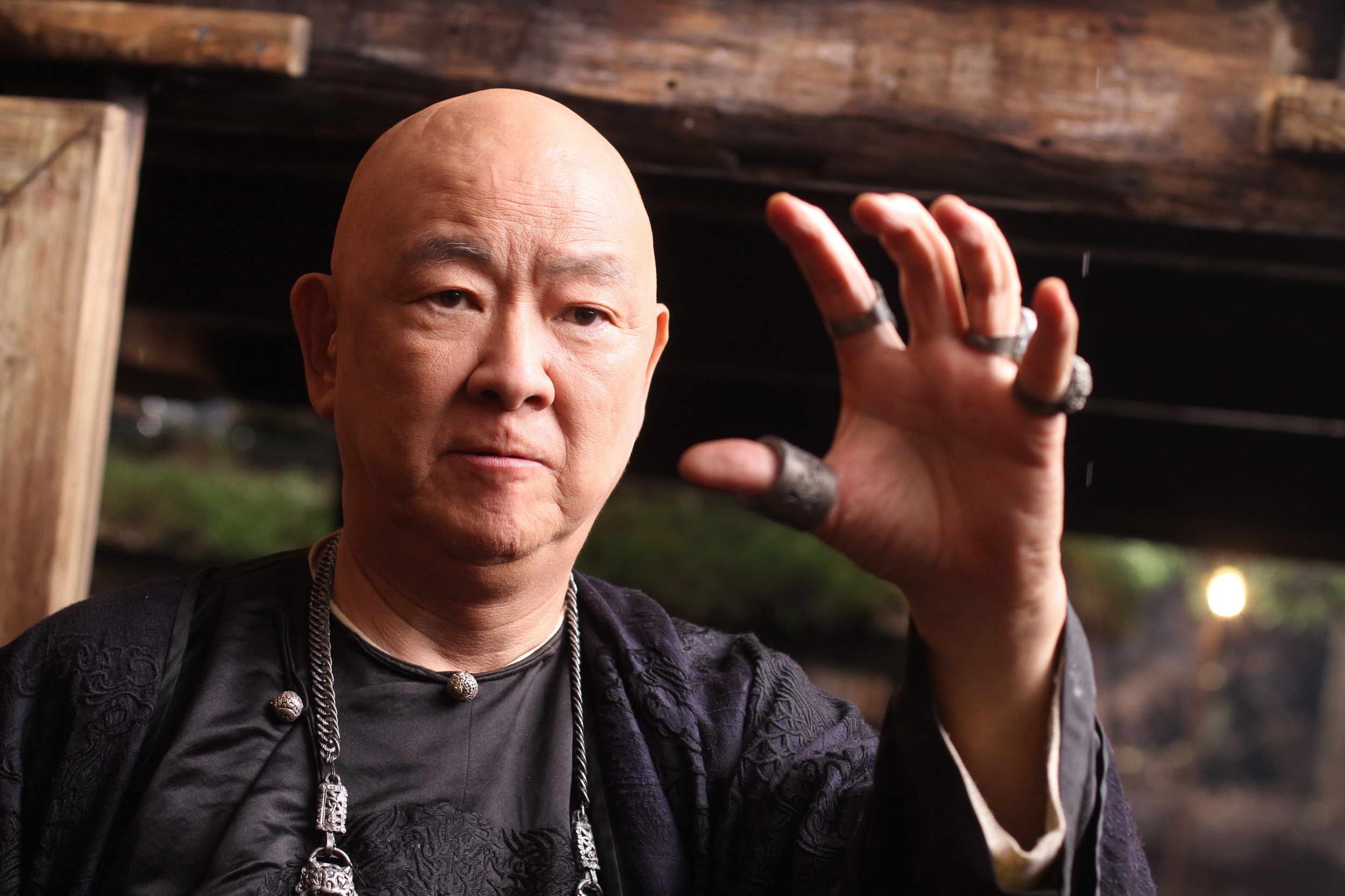 《武俠》片中請出原本淡出影壇的王羽,扮演片中的「七十二地煞教主」,讓人印象深刻。(甲上娛樂提供)