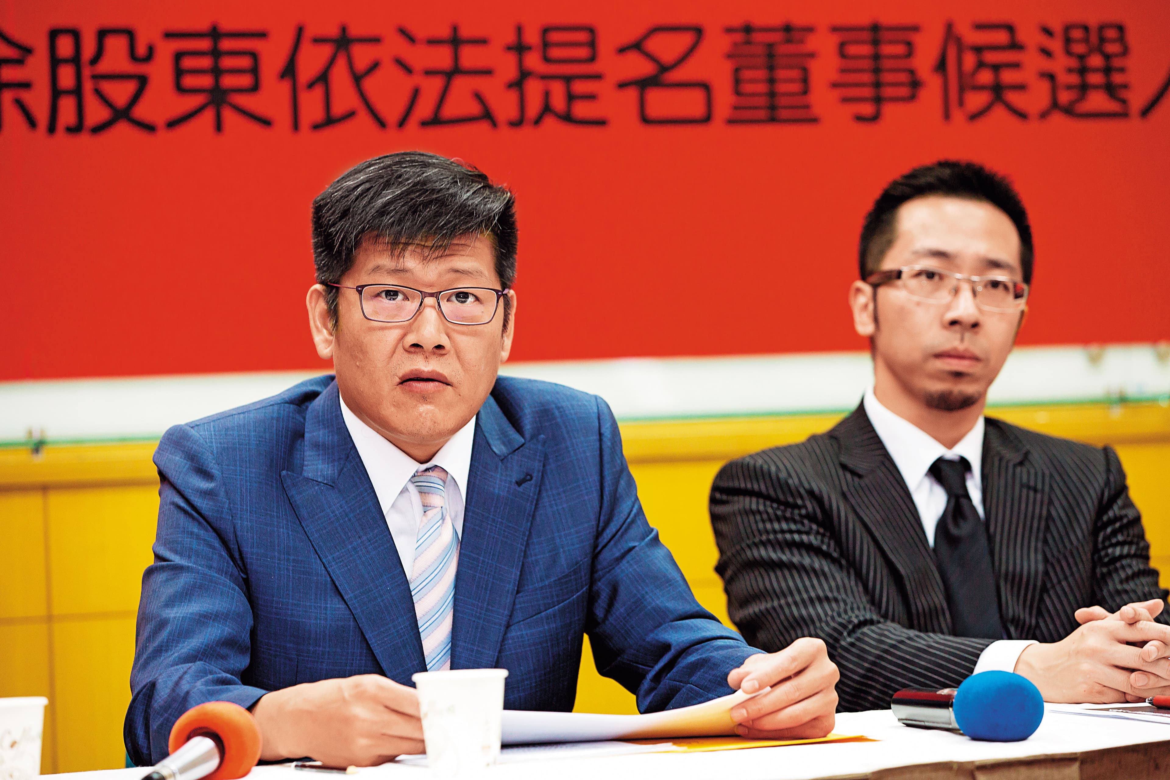 以詹連凱(左)為首的市場派,過去積極尋找盟友擴大勢力。