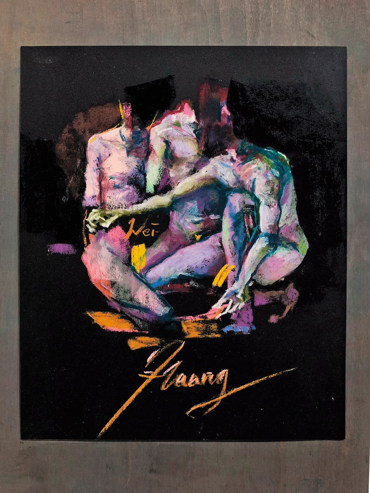 林瑋瑝的裸畫作品。他至今已畫了將近100幅,打算之後辦個展,邀請每個被畫者再回來看。(林瑋瑝提供)