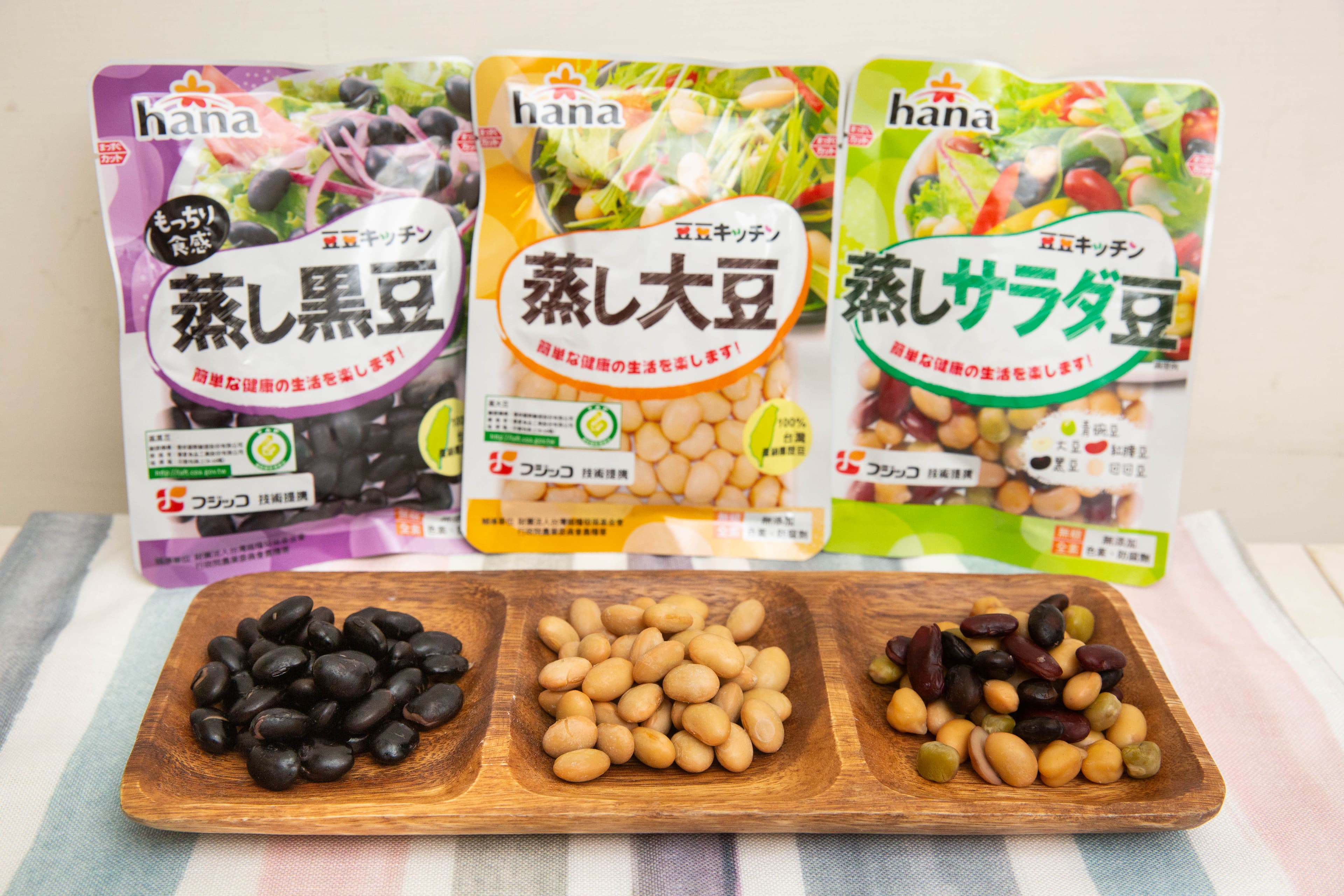 與日本最大惣菜生產商Fujicco技術合作蒸豆產品,是聯夏食品今夏的祕密武器。(65元/包)