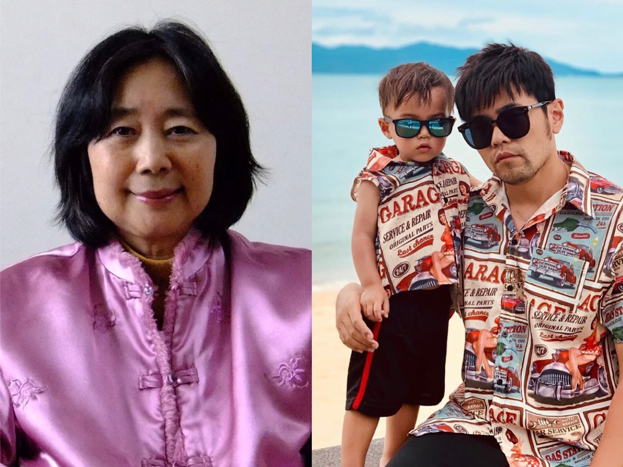 命理師江嘉葉透露周杰倫與愛子Romeo前世也是父子。(左圖江嘉葉提供,右圖翻攝自周杰倫IG)