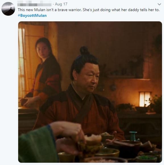 劇中飾演花父的演員酷似習近平，也被拿來作文章。（翻攝自推特）