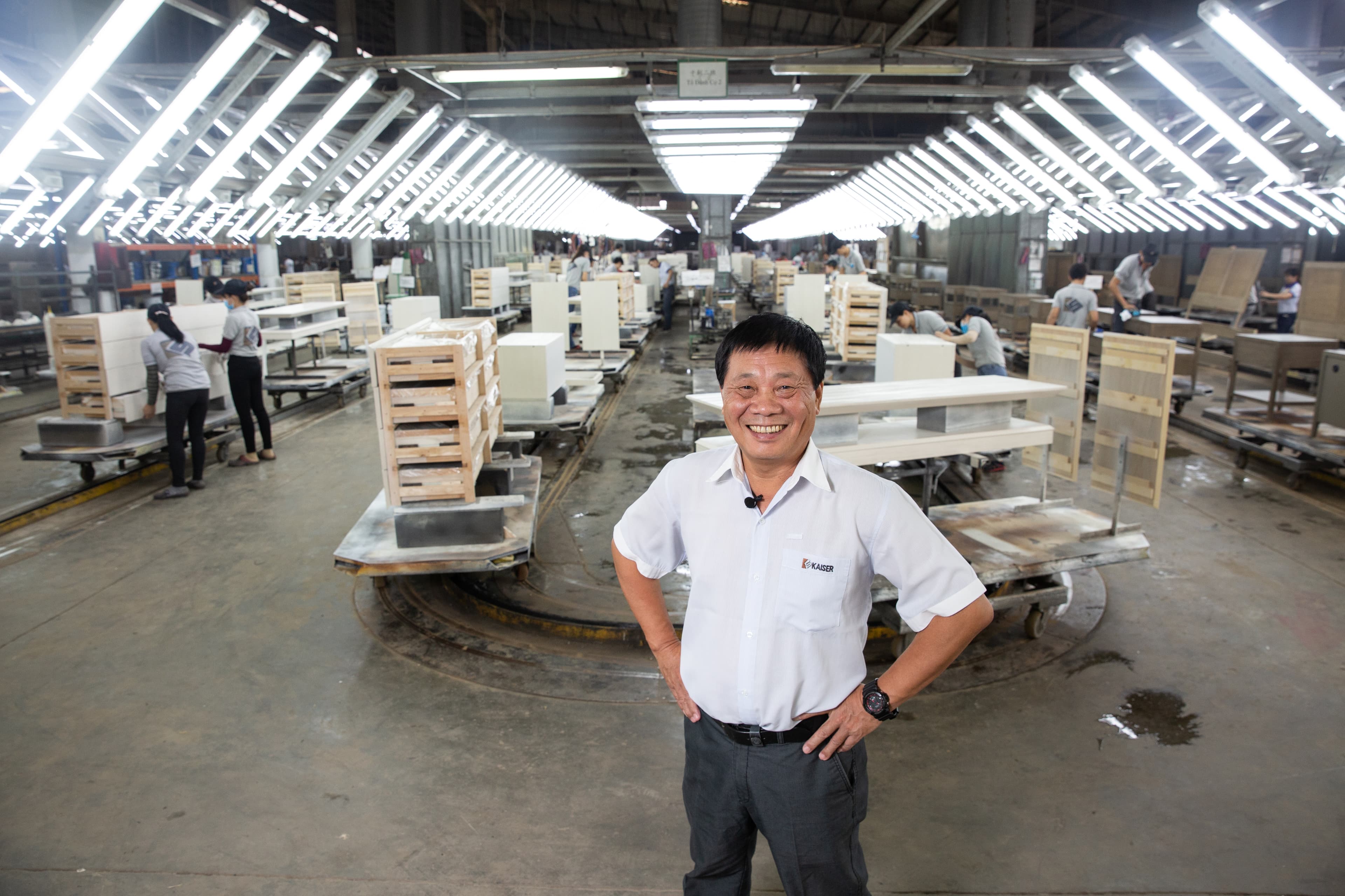 進入越南轉眼15年,掌握高達95%的產品自製率,是羅子文成功的關鍵。