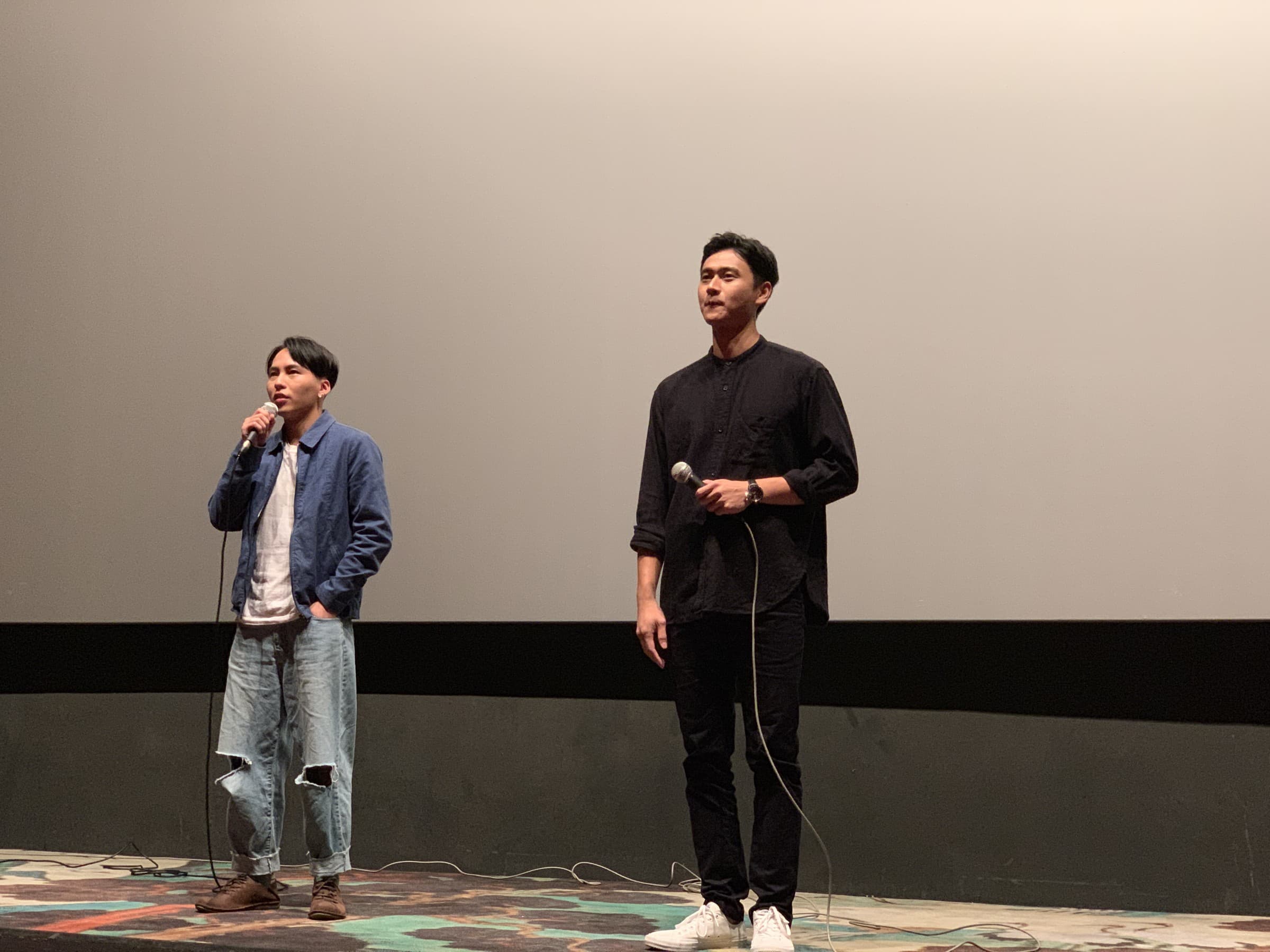《陽光普照》在釜山首映,也是兩位演員第一次看到成片,看完都表示相當感動。(甲上提供)