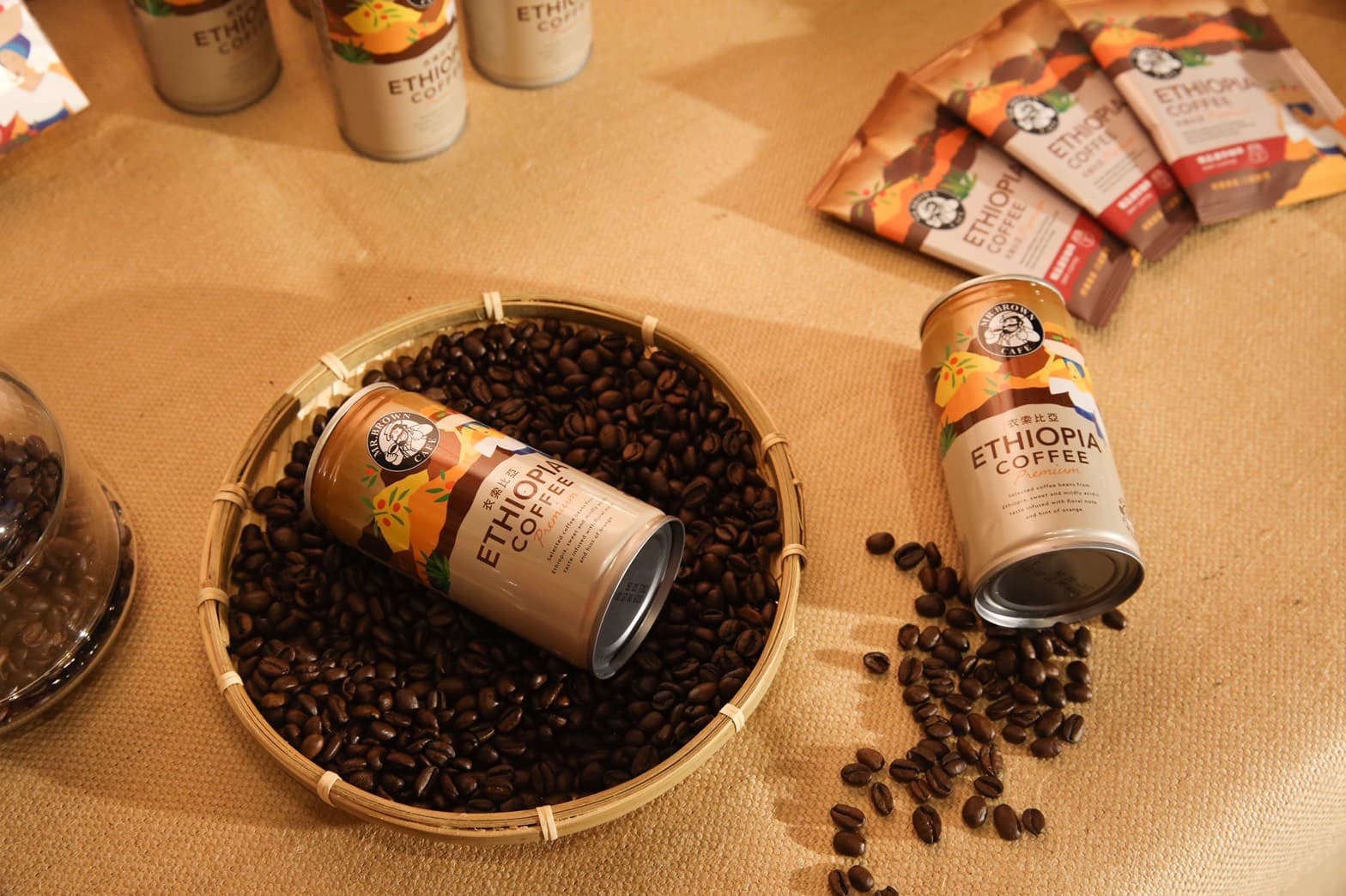 伯朗精品咖啡衣索比亞帶有淡淡紅茶和柑橘香。(30元/罐)