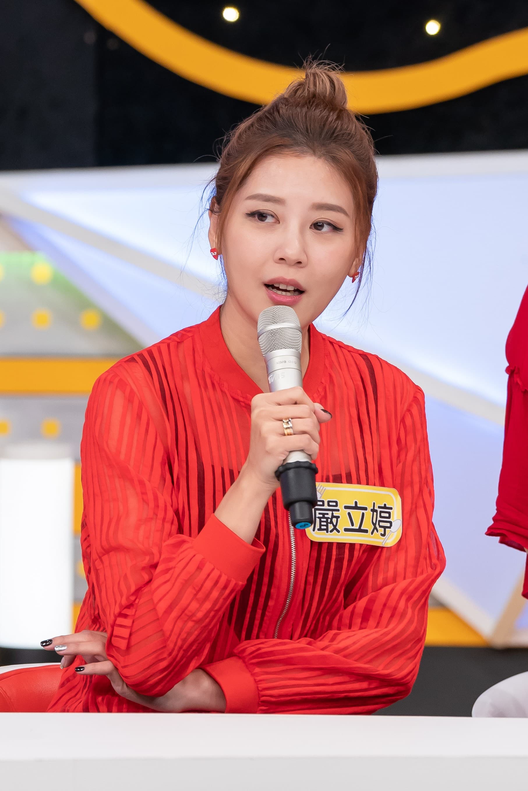 嚴立婷不愛對老公亂發脾氣,她認為家庭氣氛和諧很重要,因為小孩也在看。(TVBS提供)