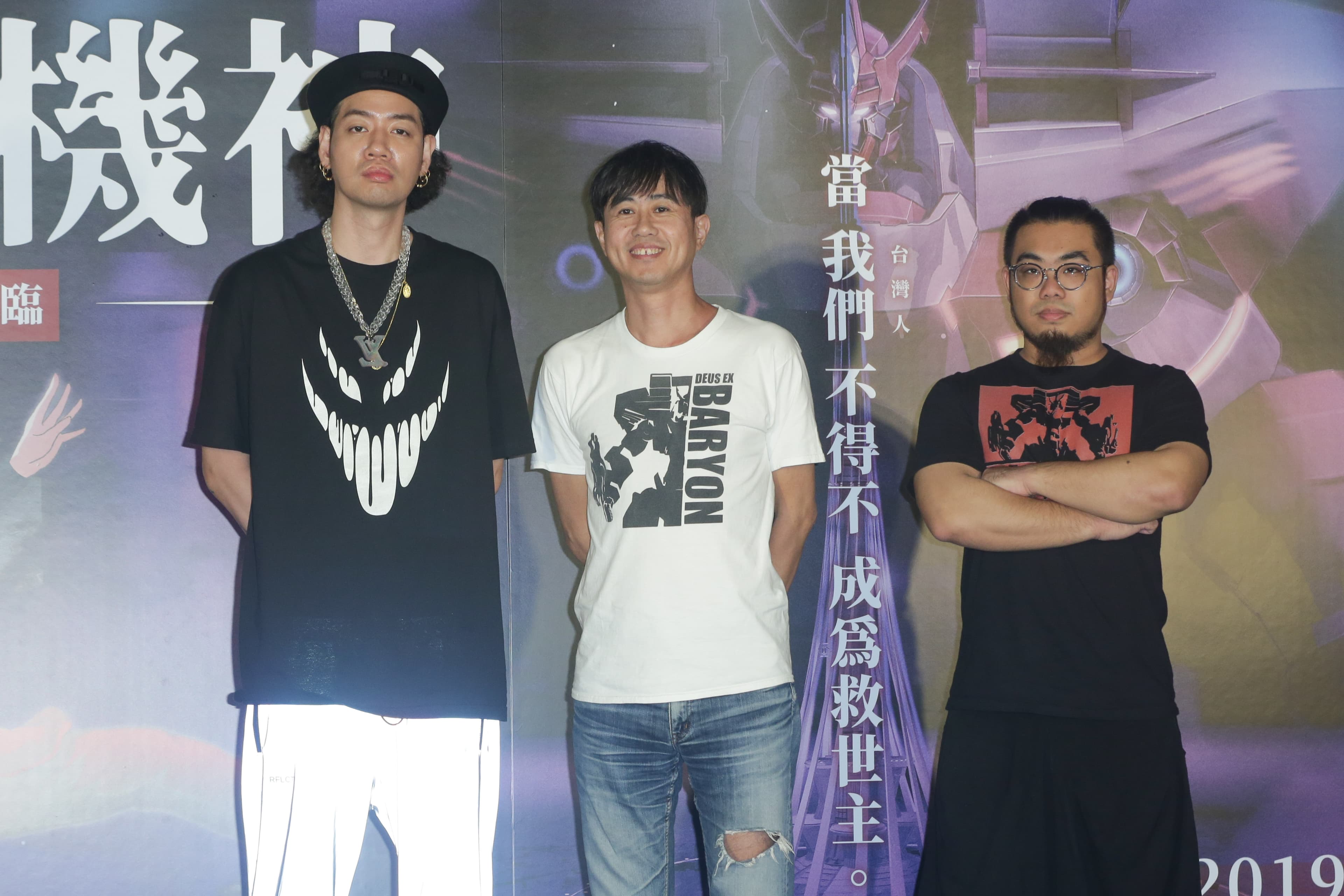 配樂陳星翰(Starr Chen)(左起)、導演黃瀛洲、導演紀敦智。