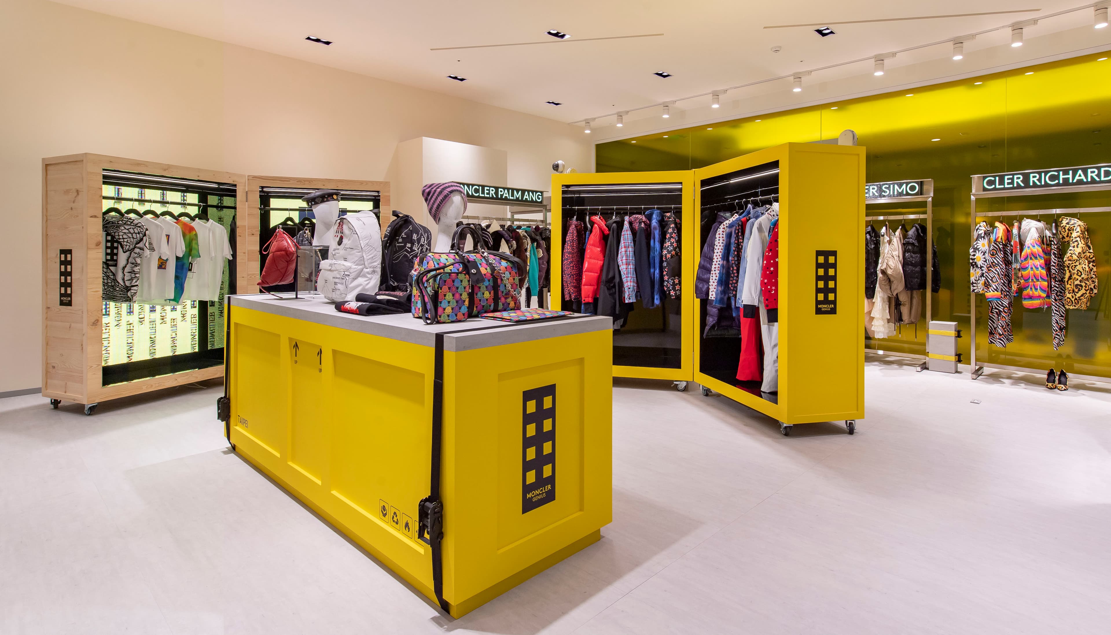MONCLER Genius台灣限時概念店中聚集了七個系列。（盟可睞提供）