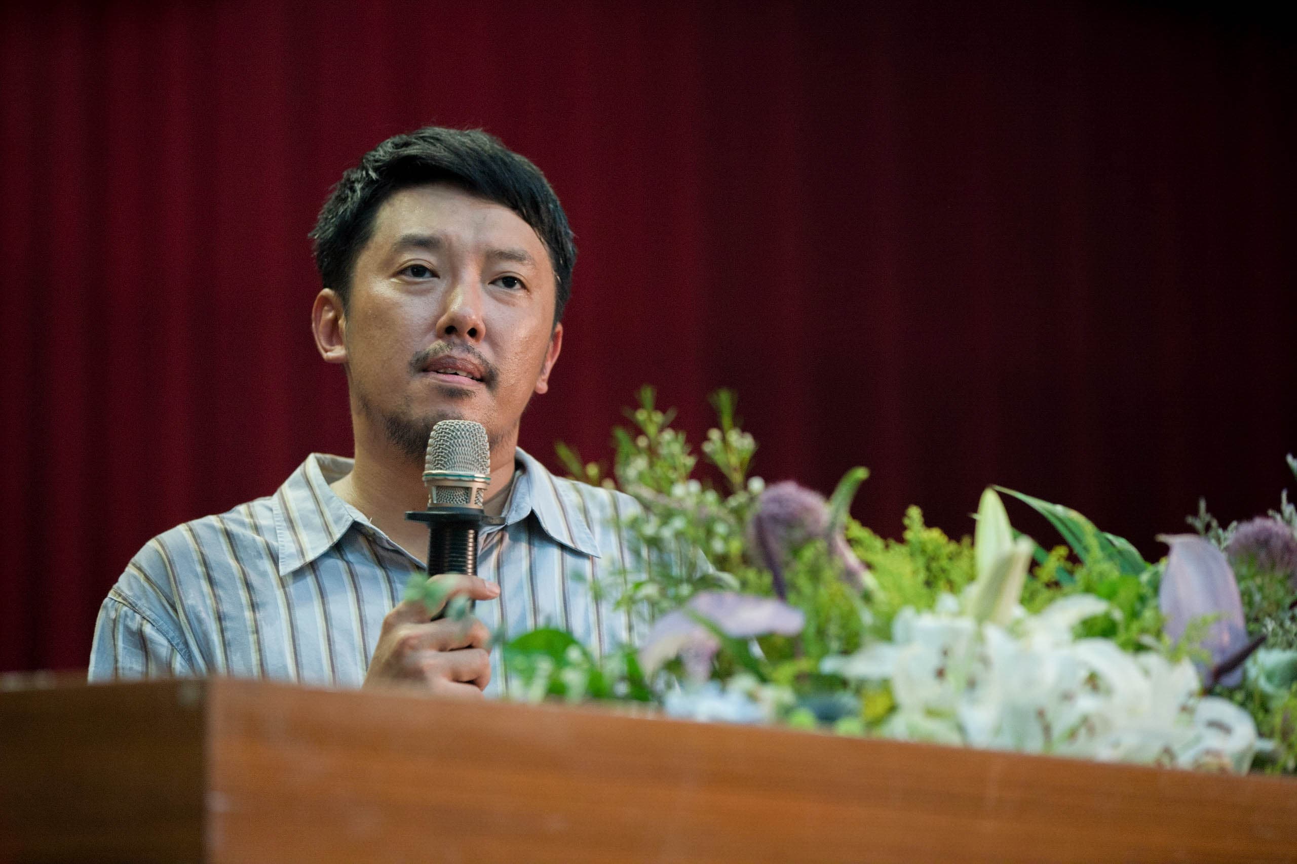 段鈞豪受限戲分不多,但他在戲裡開學典禮上的演講十分熱血,打動不少觀眾。(逆光電影)