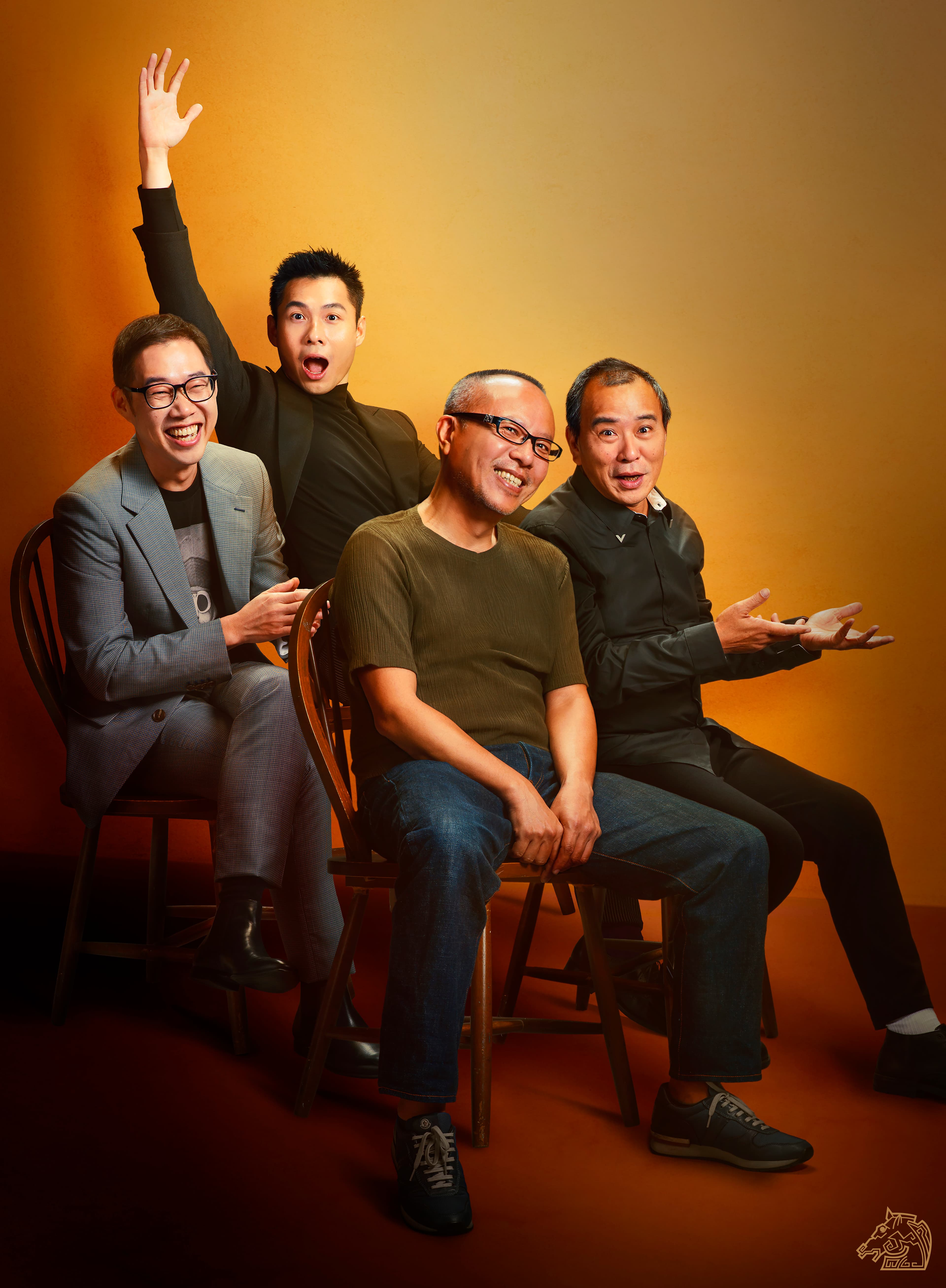 第56屆金馬獎最佳導演入圍,林書宇(左起)、陳哲藝、鍾孟宏、張作驥。(金馬獎執委會提供)