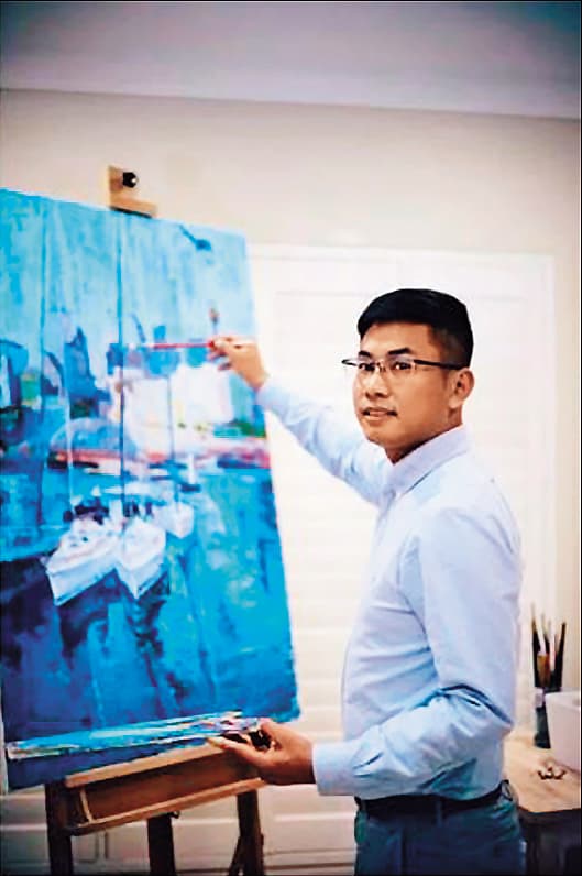 26歲的王立強大學時主修油畫,沒有軍職軍階。(翻攝網路)
