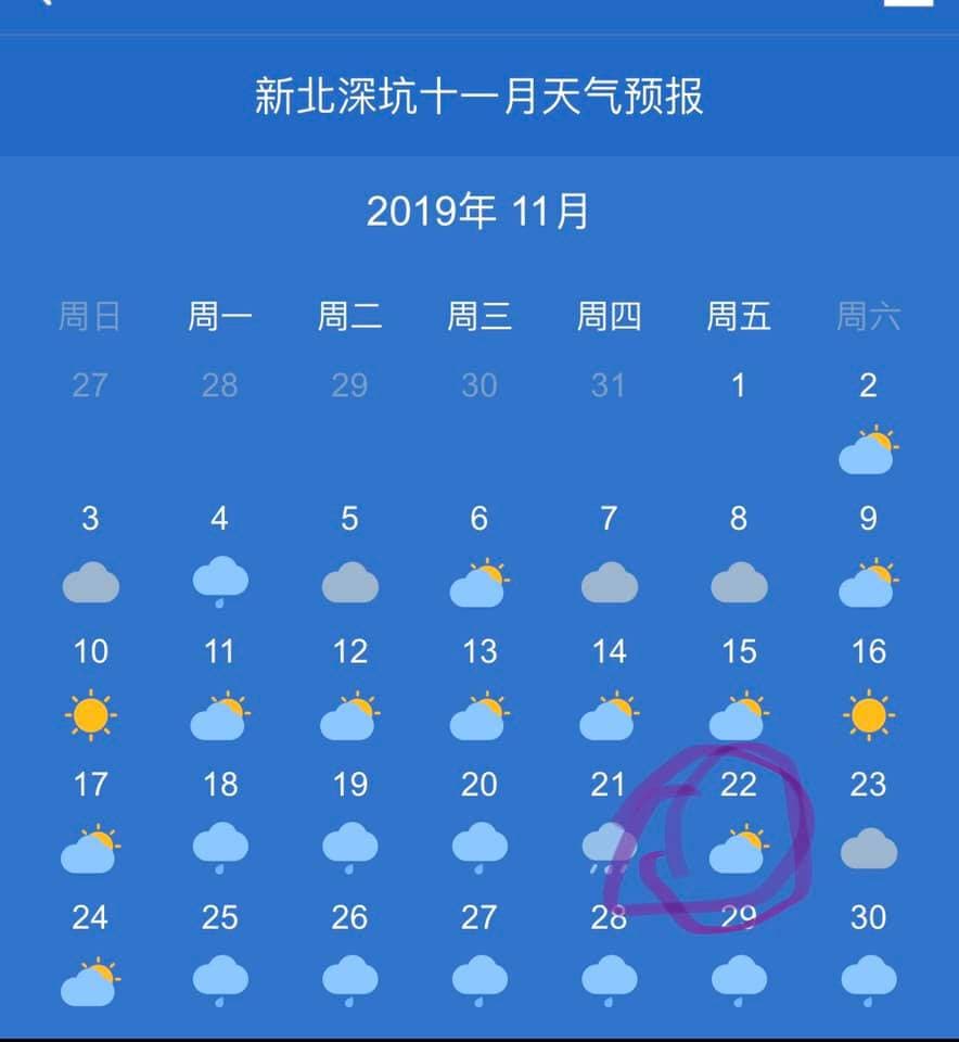 連兩週週五深坑沒下雨,彭怡平說法顯然與現實狀況有出入。(翻攝自半調子文青臉書)