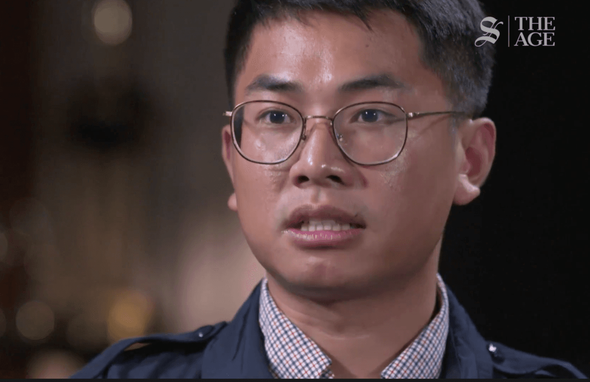 自稱中國間諜的王立強日前向澳洲情報局「投誠」。(翻攝theage.com.au)