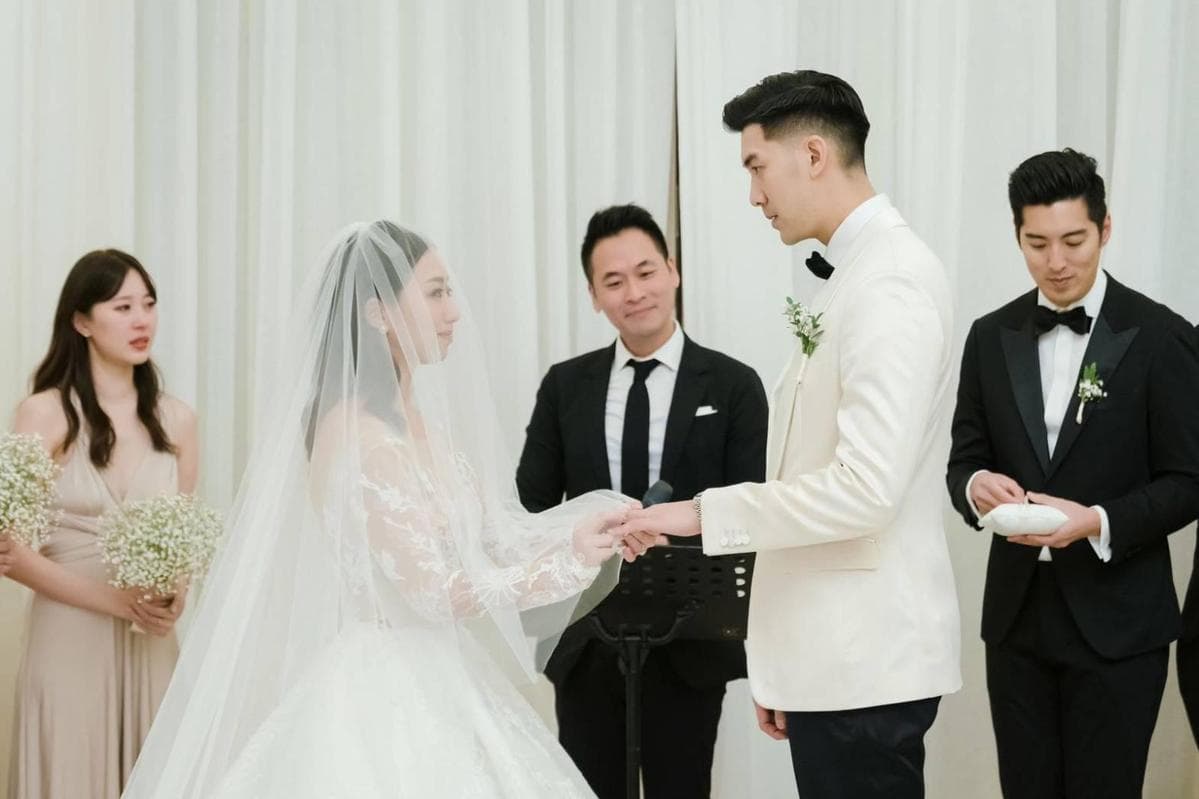 高以翔和毛加恩夫妻感情很好，而且當初毛加恩求婚時，高以翔也在場。（傑星提供）