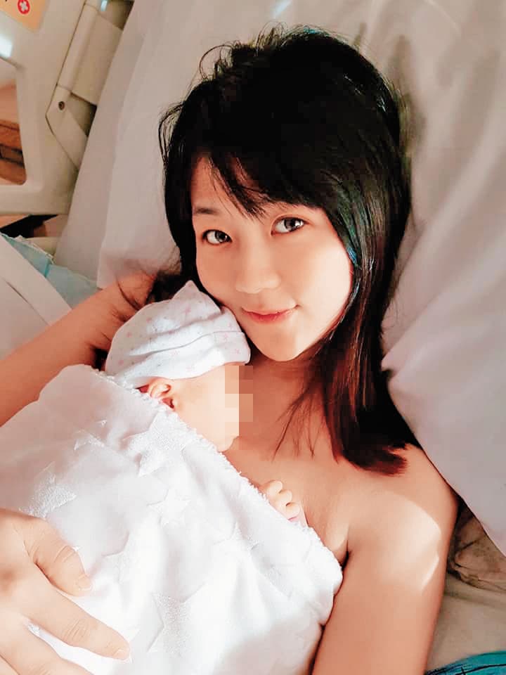 法官何星磊的妻子藍星沙(圖)是知名網紅,上週在美產女,何星磊疑以進修名義赴美陪伴。(翻攝臉書)
