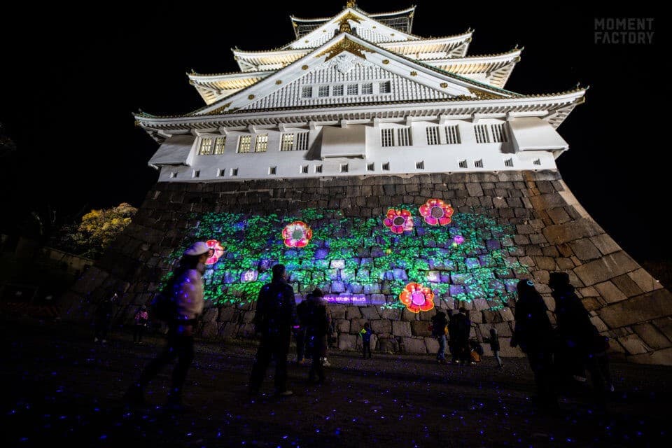 「夜遊大阪城」是大阪市觀光局重點宣傳的城市夜間景點。（翻攝自osaka-info.jp） 