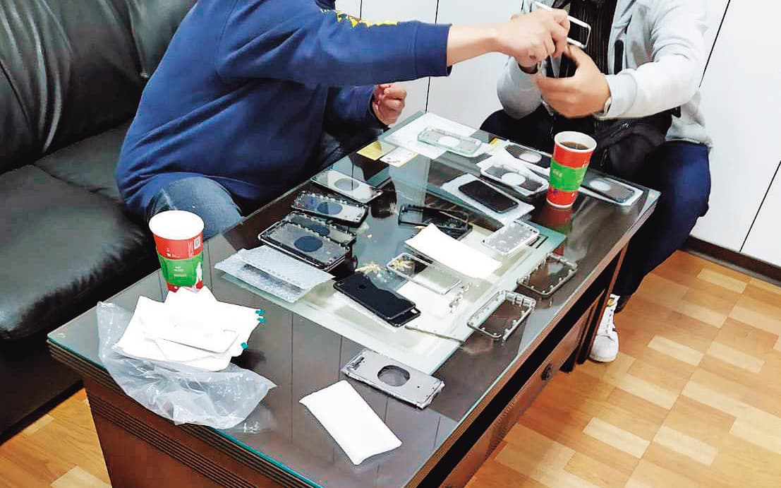 利用蘋果原廠維修價格較貴的機會,X先生等人將原廠零組件不良品整理後販售。