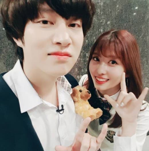 MOMO一句「niconiconi~」便把金希澈的心融化。(網路圖片)