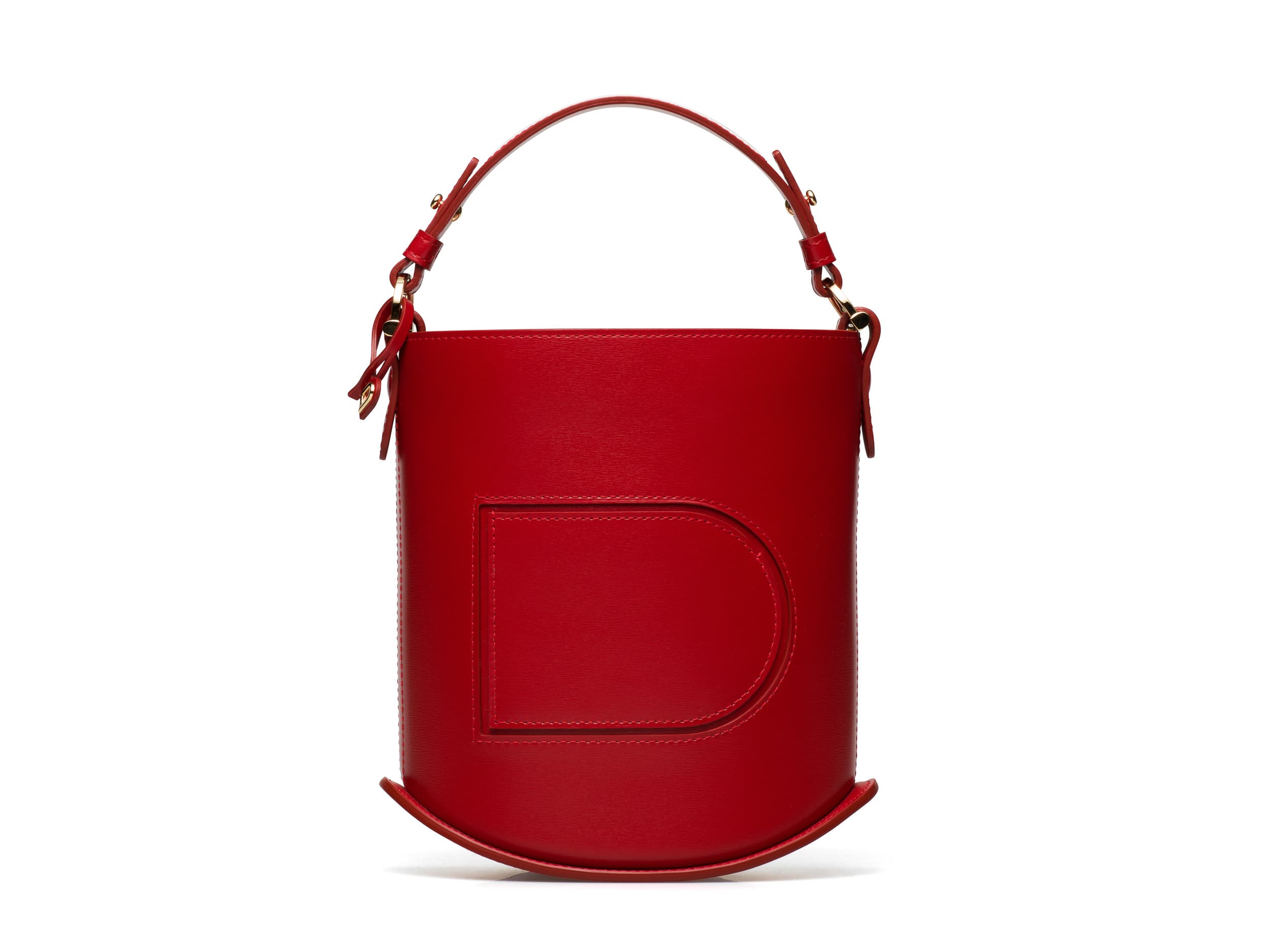Valentines Day限定款Pin系列唇膏紅迷你水桶包。NT$79,900(美之心提供)